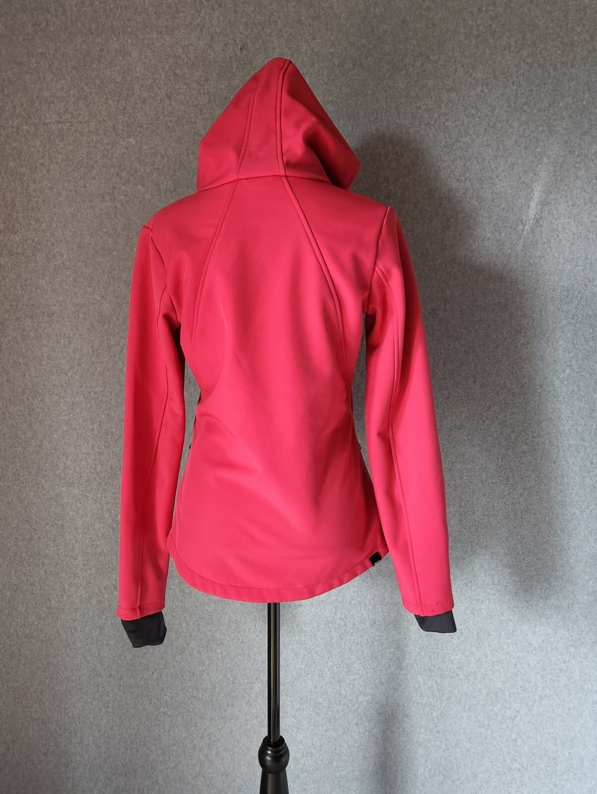 Bench Activewear Fleece Lined Hooded Jacket Full-Zip Pocket Pink Women M - Thumbnail 4