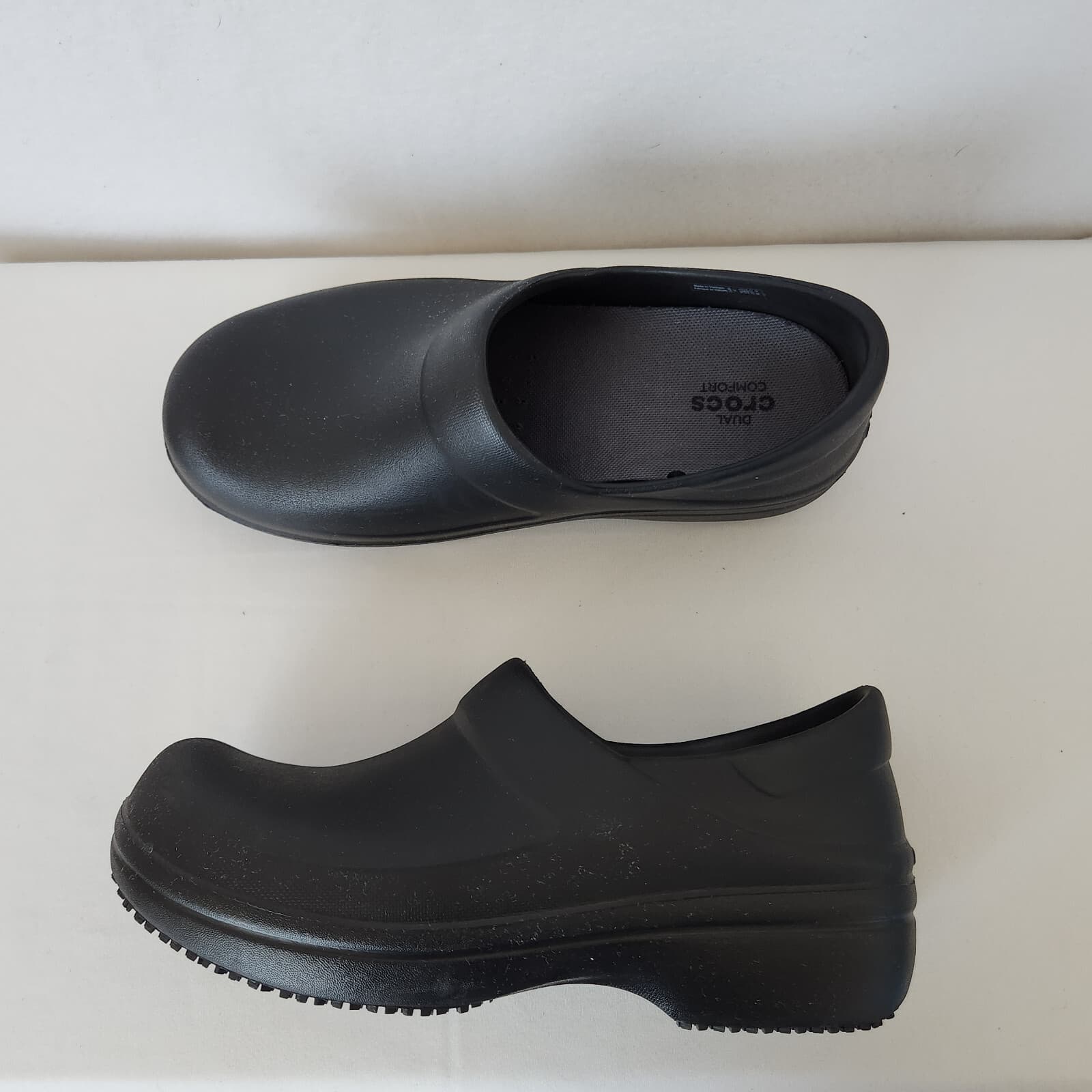 Crocs Women's US8 Neria Pro II Slip Resistant Work Clog Shoe Dual Comfort Black - Thumbnail 6