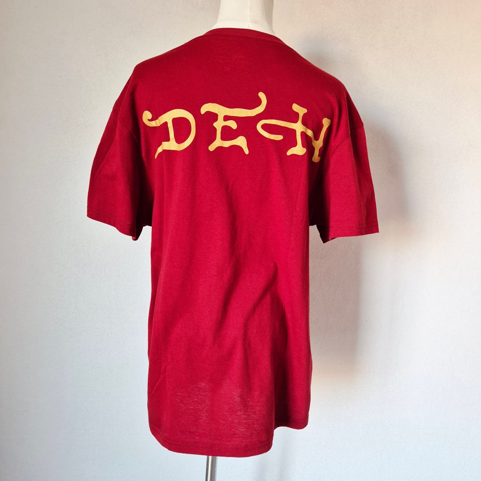 NWT Ed Hardy Dragon Eagle Graphic T-Shirt Crewneck Short Sleeve Red Wine Men's M - Thumbnail 5