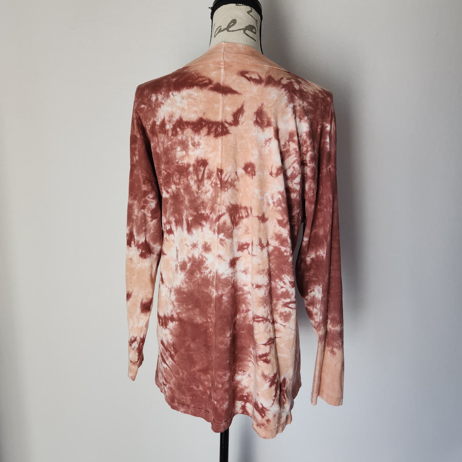We The Free Be Free Tie-Dye Long Sleeve Tee-Shirt Cotton Rust-Combo Women's S - Thumbnail 6