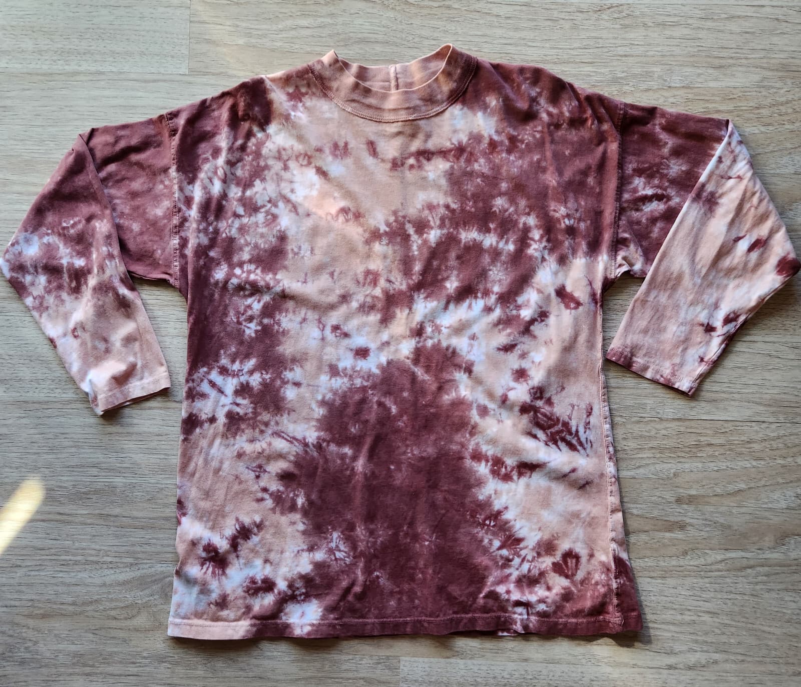 We The Free Be Free Tie-Dye Long Sleeve Tee-Shirt Cotton Rust-Combo Women's S - Thumbnail 8