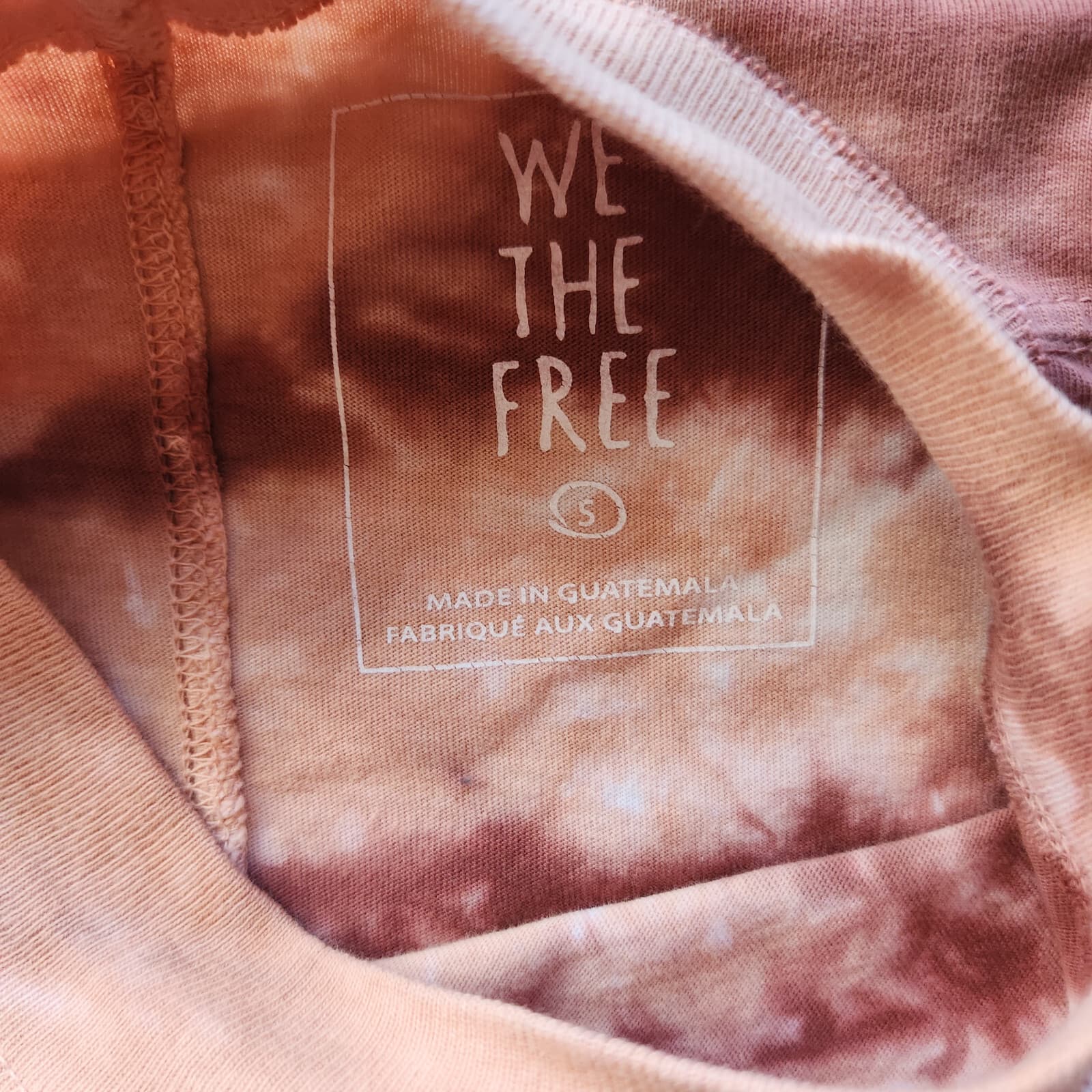 We The Free Be Free Tie-Dye Long Sleeve Tee-Shirt Cotton Rust-Combo Women's S - Thumbnail 10