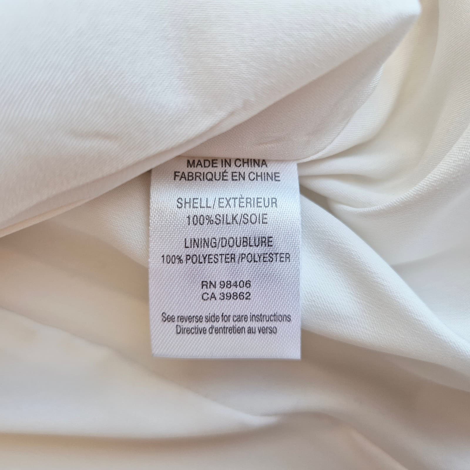 Theory Jannison 100% Silk Double-Breasted Blazer Pocket Lined White-Rice Sz.6 - Thumbnail 11