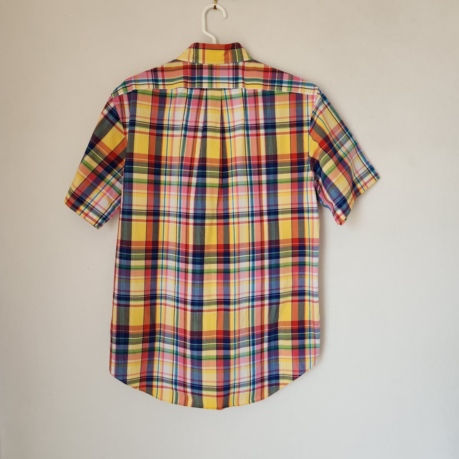 Ralph Lauren Pony Check Plaid Button-Up Shirt Short Sleeve Multicolor Men's L - Thumbnail 4
