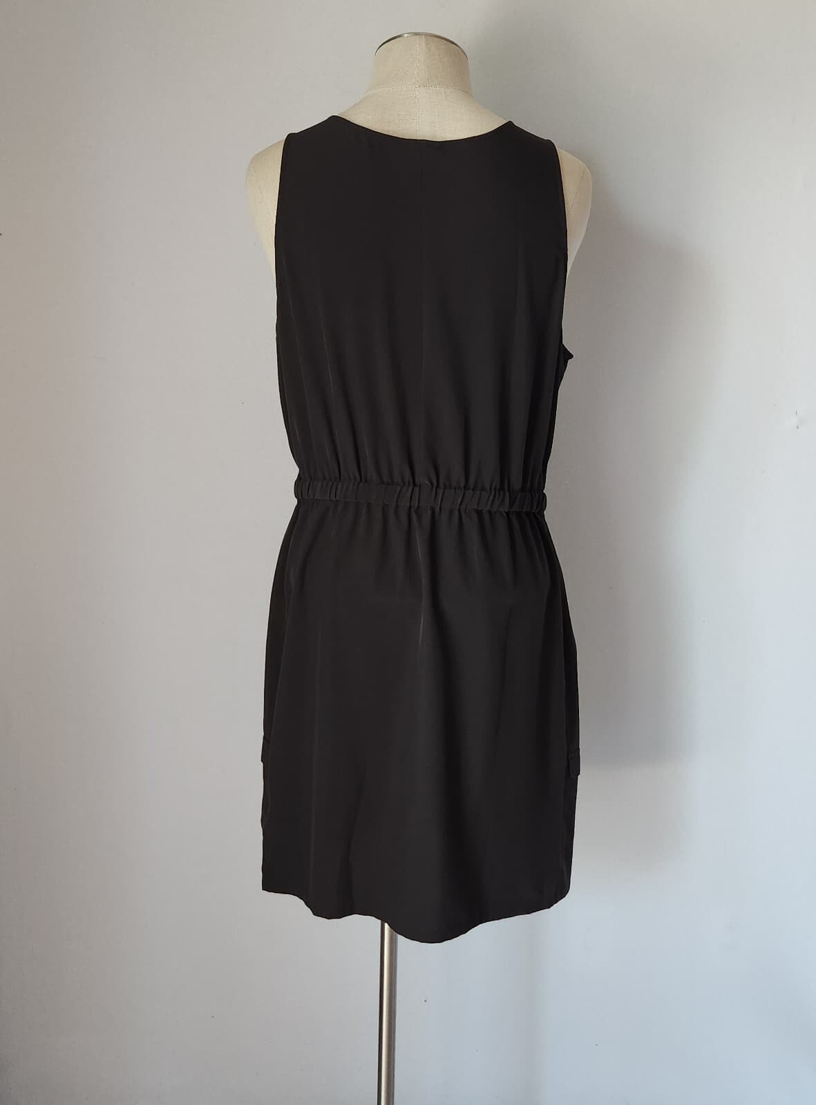 NWoT Patagonia $89 Fleetwith Belted Performance Travel Dress Sleeveless Black L - Thumbnail 4