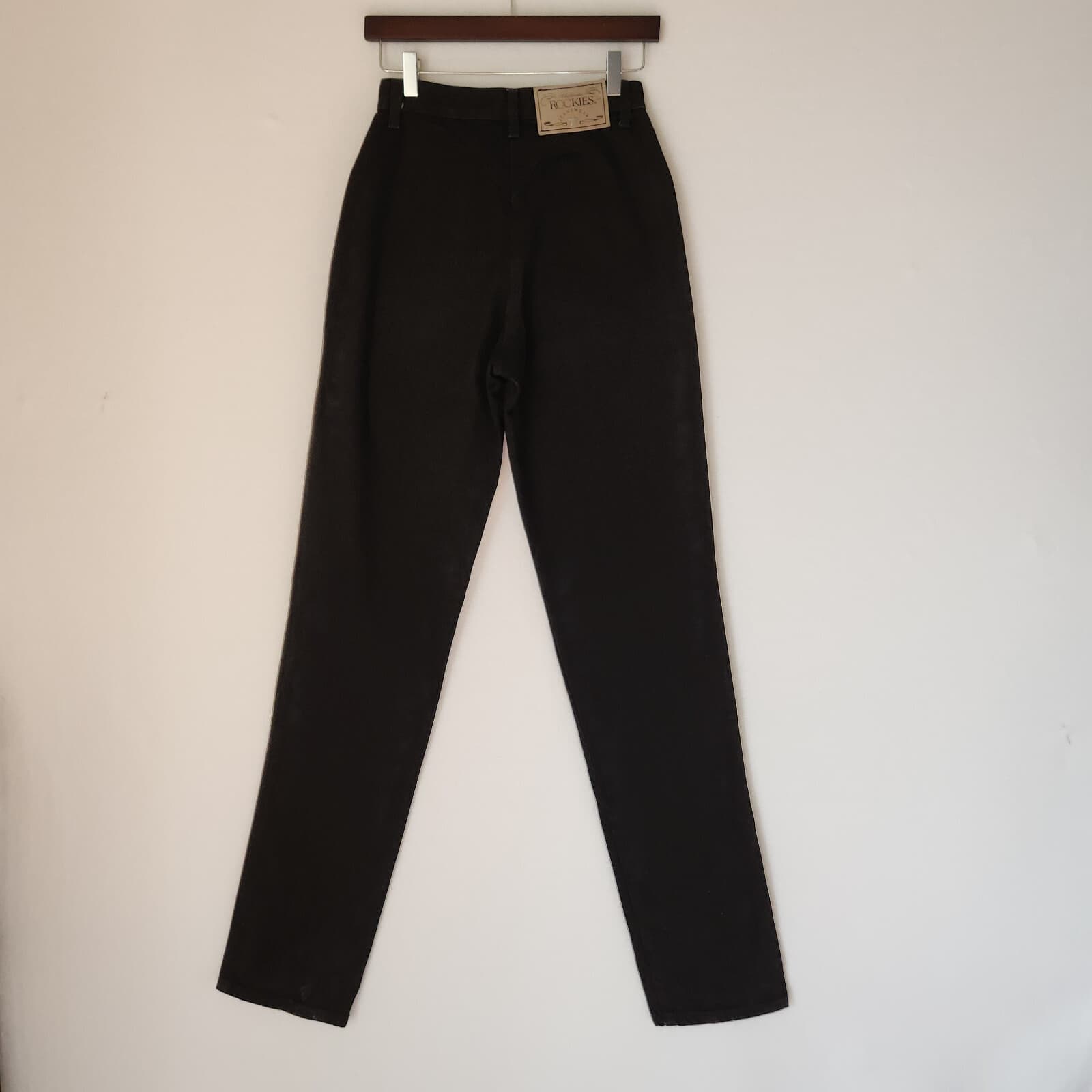 Vintage Rockies Y-York High Waist Jean Bareback Black Women 27/5 Inseam 36 - Thumbnail 5