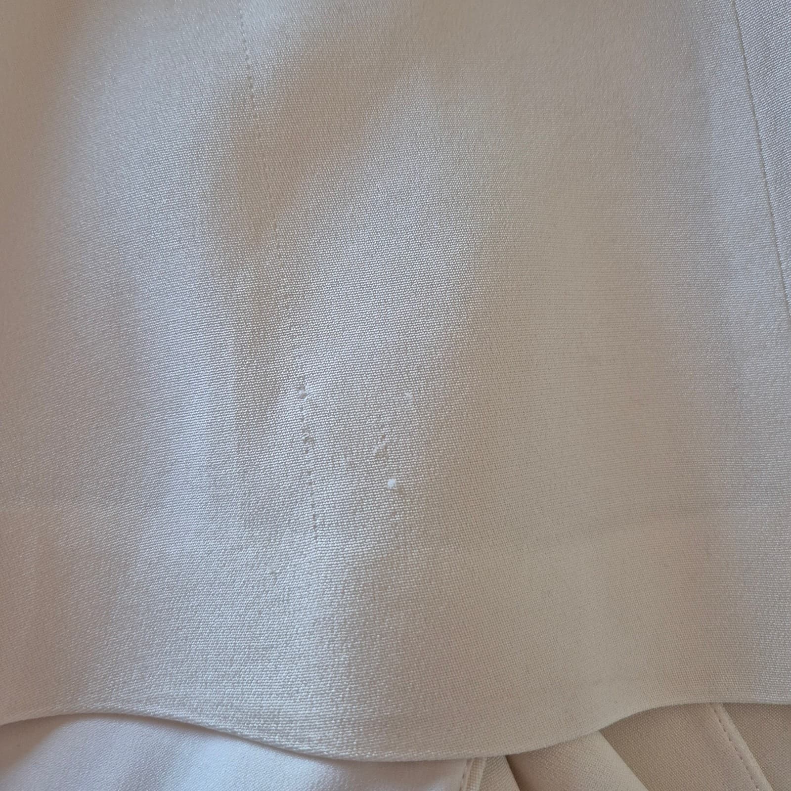 Theory Jannison 100% Silk Double-Breasted Blazer Pocket Lined White-Rice Sz.6 - Thumbnail 16
