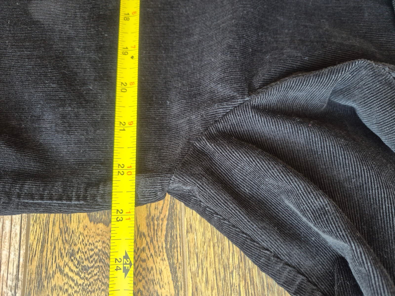NWT COS Corduroy Button Down Long Sleeve Midi Shirt Dress Pocket Black Women US6 - Thumbnail 15