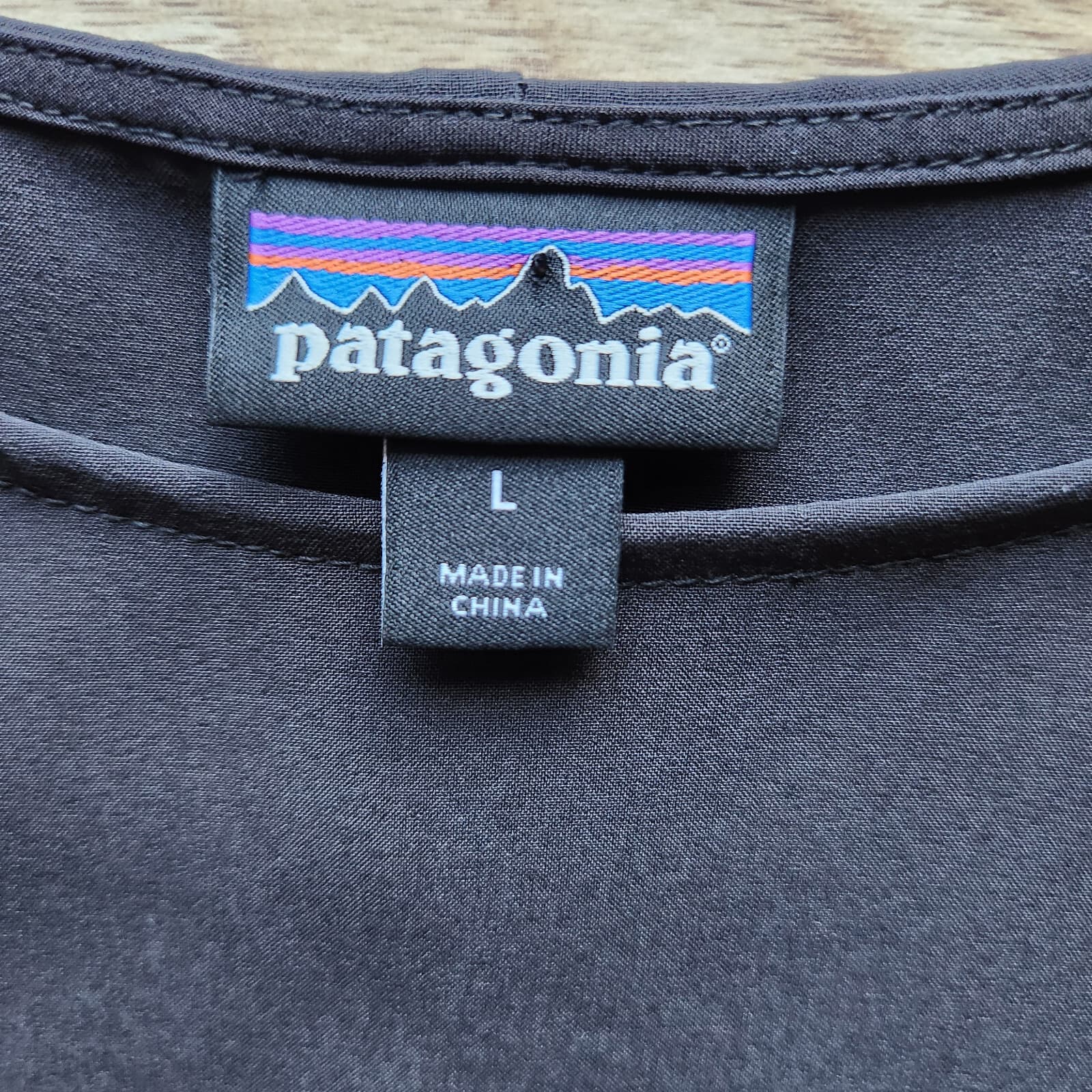 NWoT Patagonia $89 Fleetwith Belted Performance Travel Dress Sleeveless Black L - Thumbnail 10