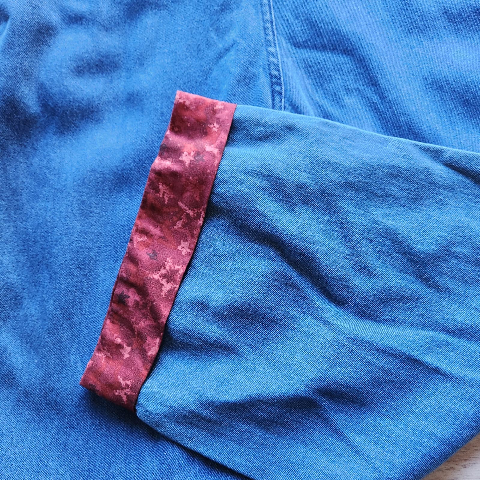Vintage PTNY Embroidered Denim Overalls Cottage Adjustable Straps Blue Cotton XL - Thumbnail 7