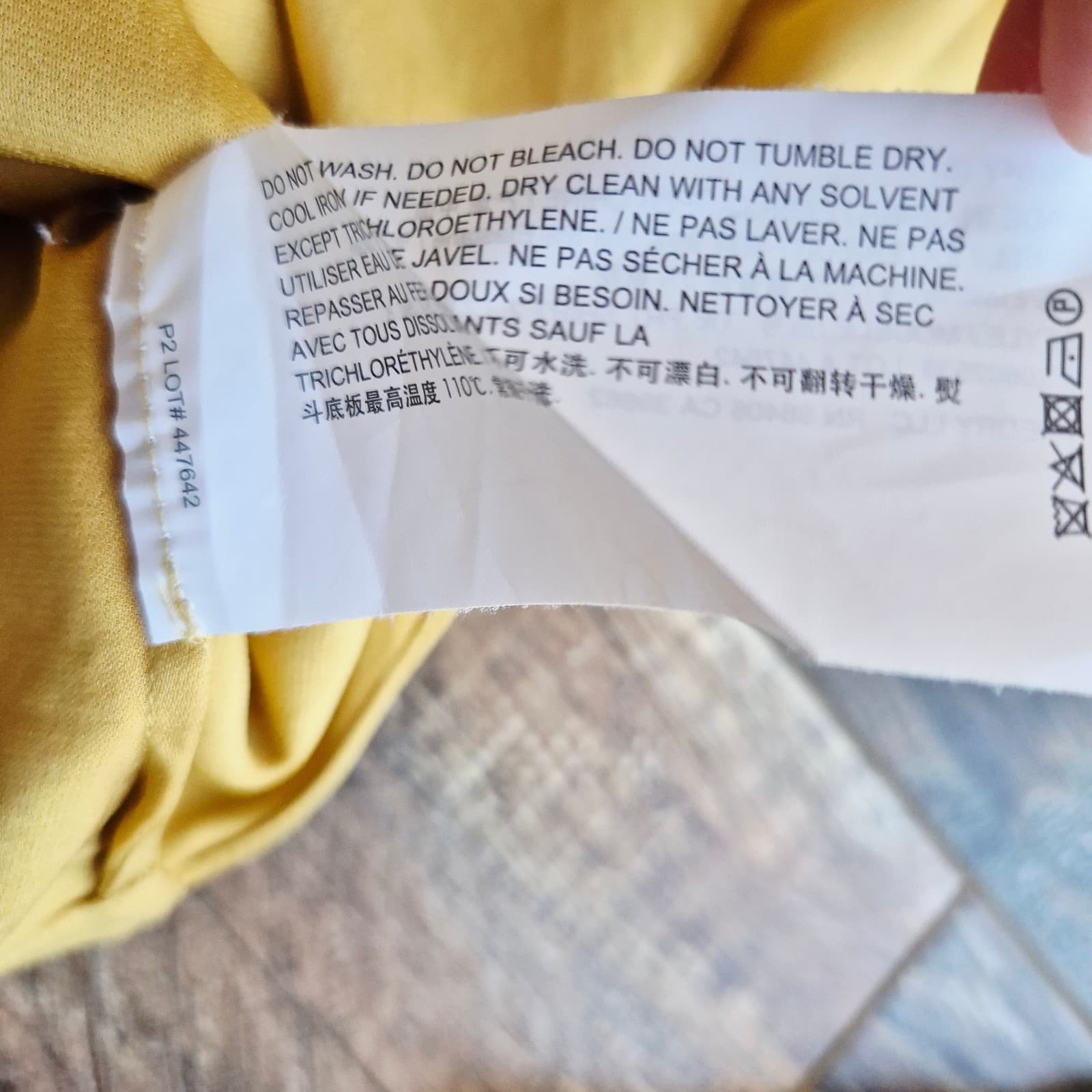 Theory Silk Blend Chiffon Tie-Front Button-Up Shirt Long Sleeve Yellow Women's S - Thumbnail 10