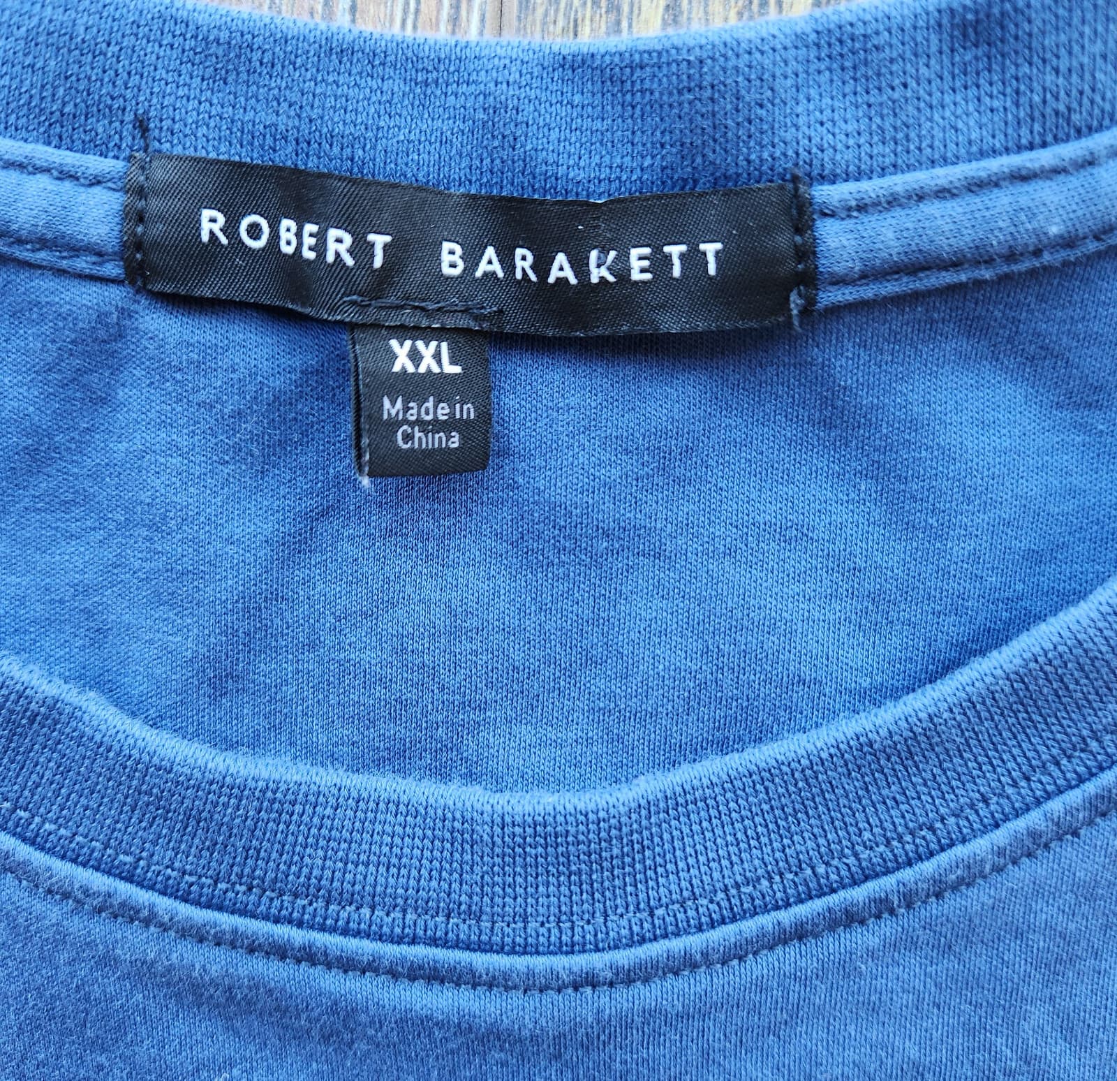 Robert Barakett Crewneck T-Shirt Short Sleeve Pima Cotton Poseidon Blue Mens XXL - Thumbnail 5