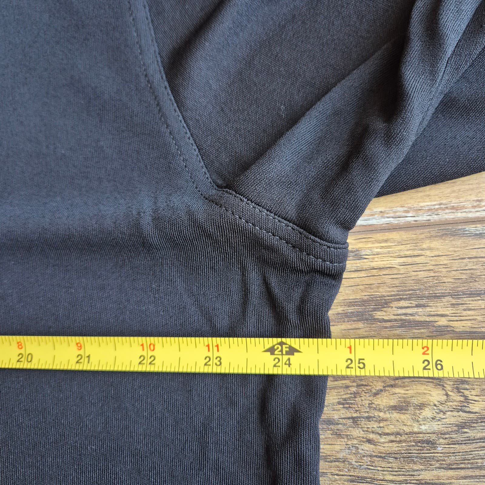 Vintage Gianni Versace Made in Italy Black Jersey Henley Top Long Sleeve Sz.50 - Thumbnail 12