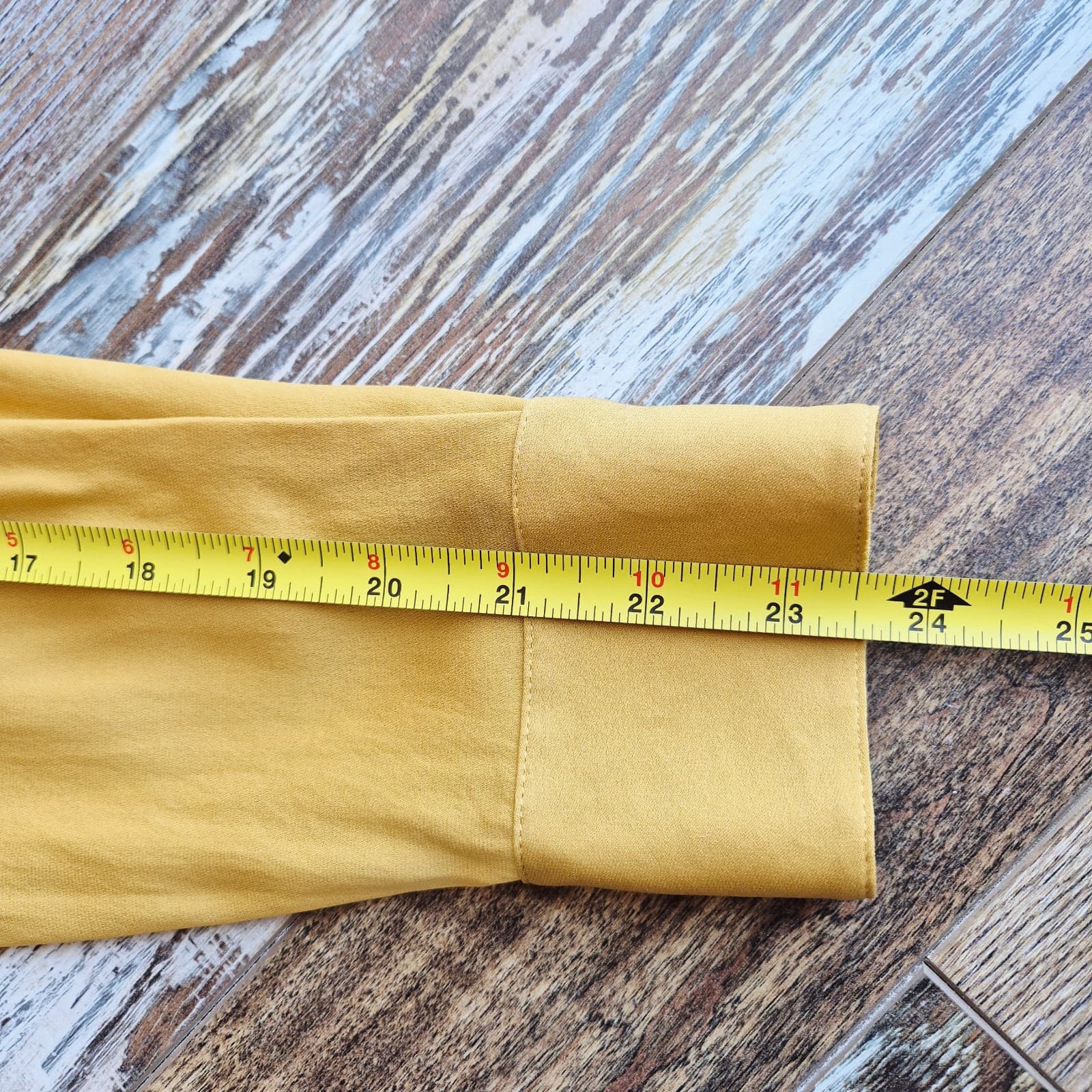 Theory Silk Blend Chiffon Tie-Front Button-Up Shirt Long Sleeve Yellow Women's S - Thumbnail 11