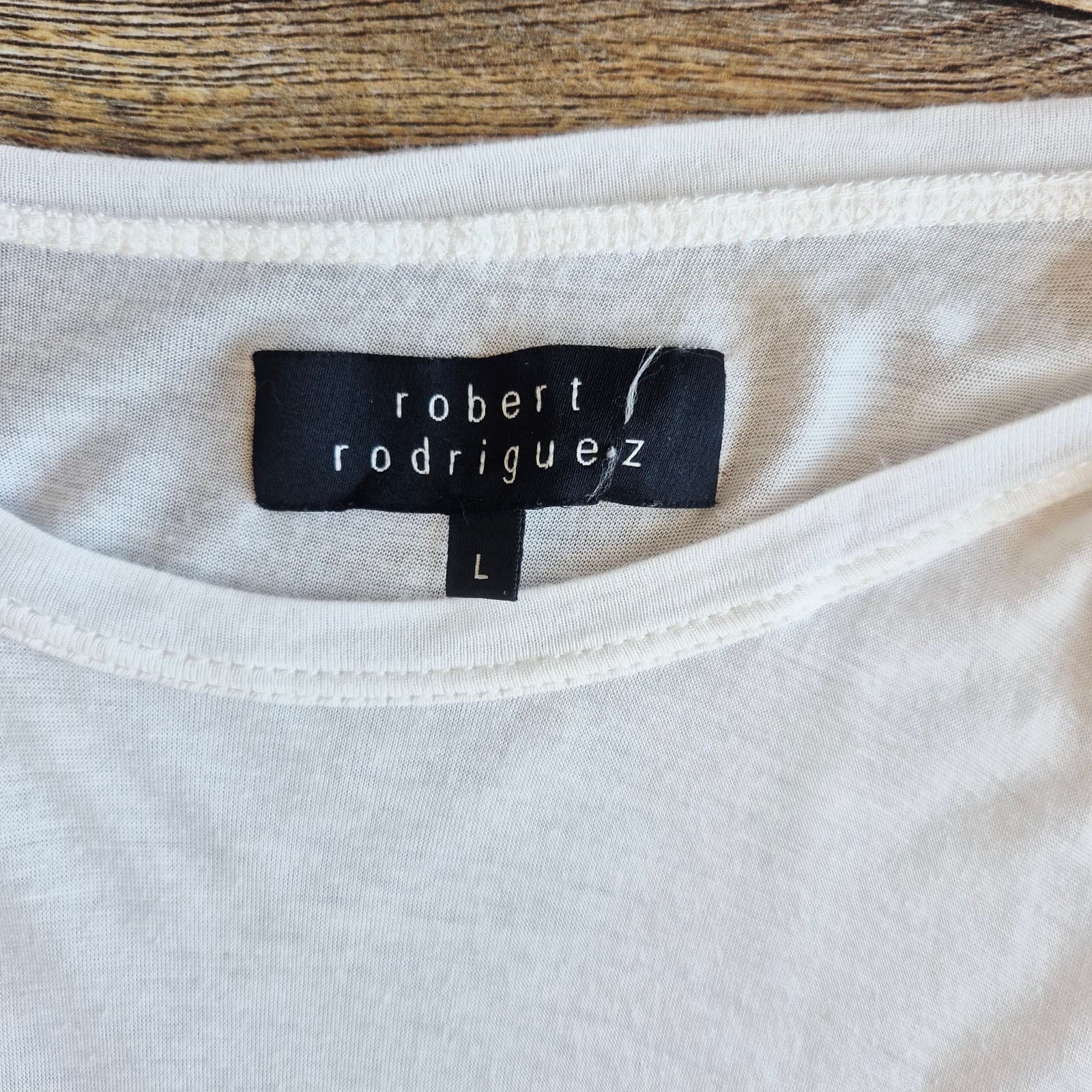 Robert Rodriguez Silk Modal Ruffle Overlay Long Billowy Sleeve Top White Sz.L - Thumbnail 10