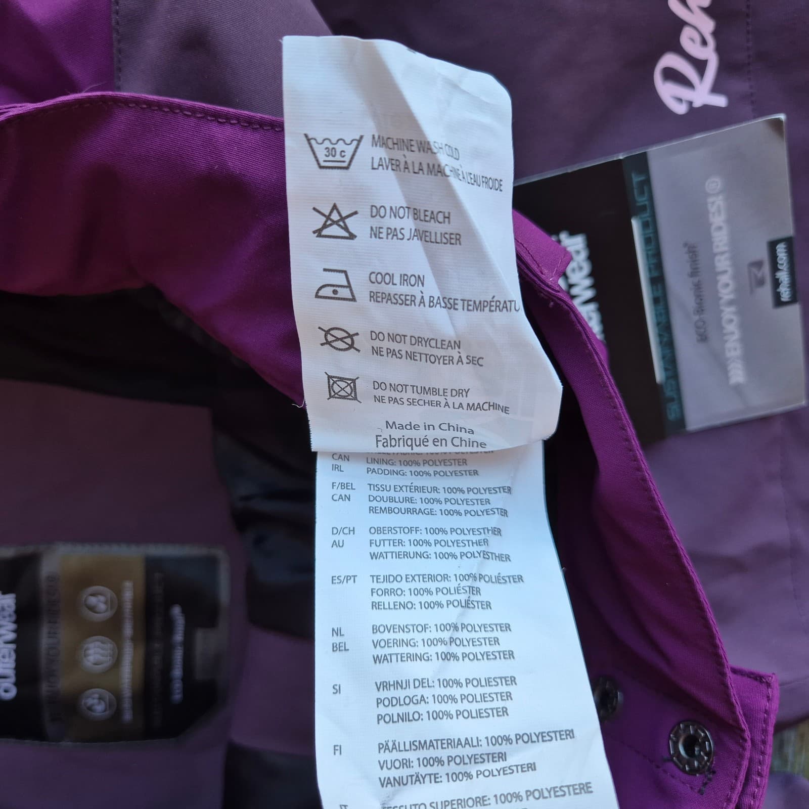 NWT Rehall Jaydi-R Women's M Skihouse Snow Ski Pants Waterproof Plum Perfect - Thumbnail 12