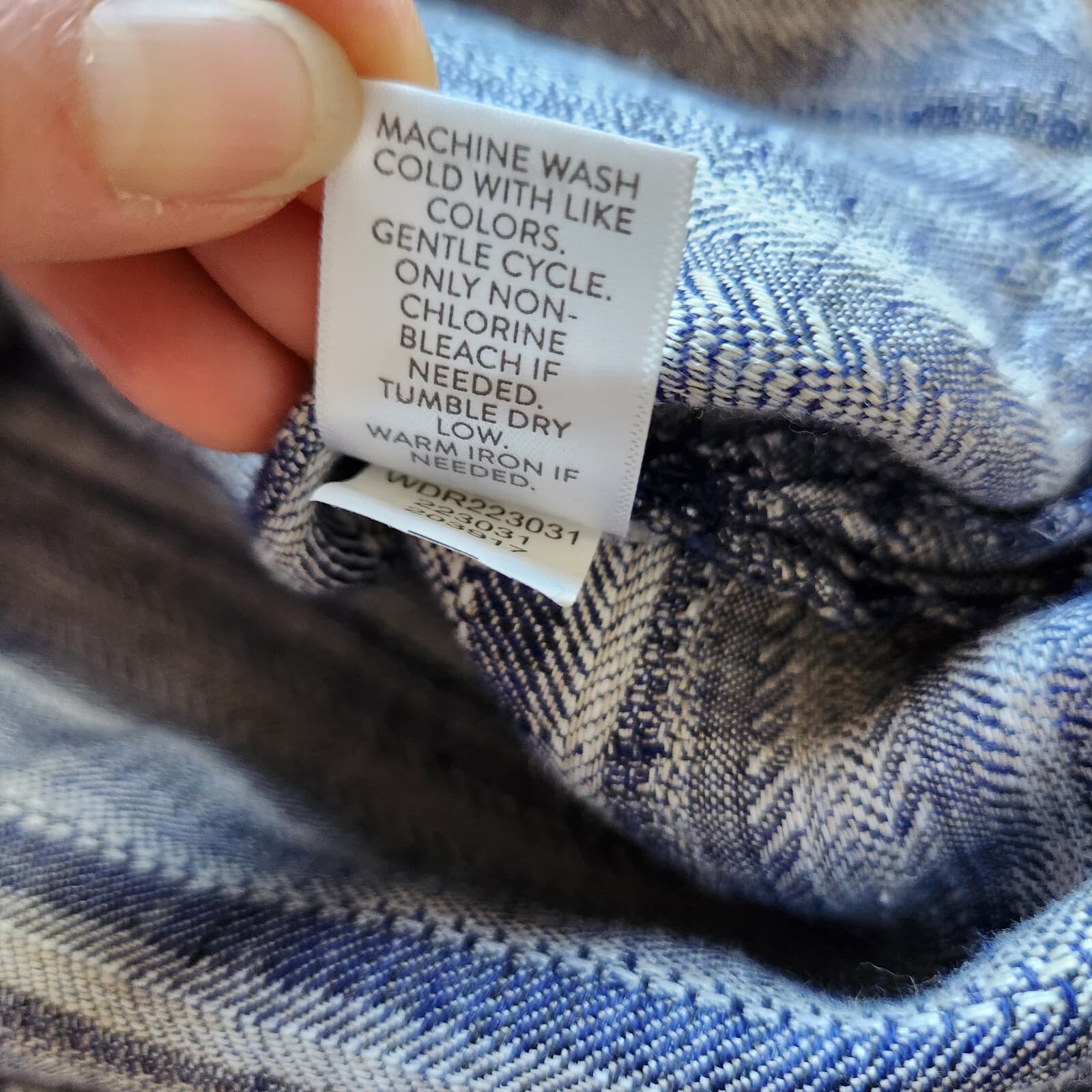 NWT Pure Jill Linen Tunic Shift Dress Key-Hole Sleeveless Pocket Sapphire L $129 - Thumbnail 11