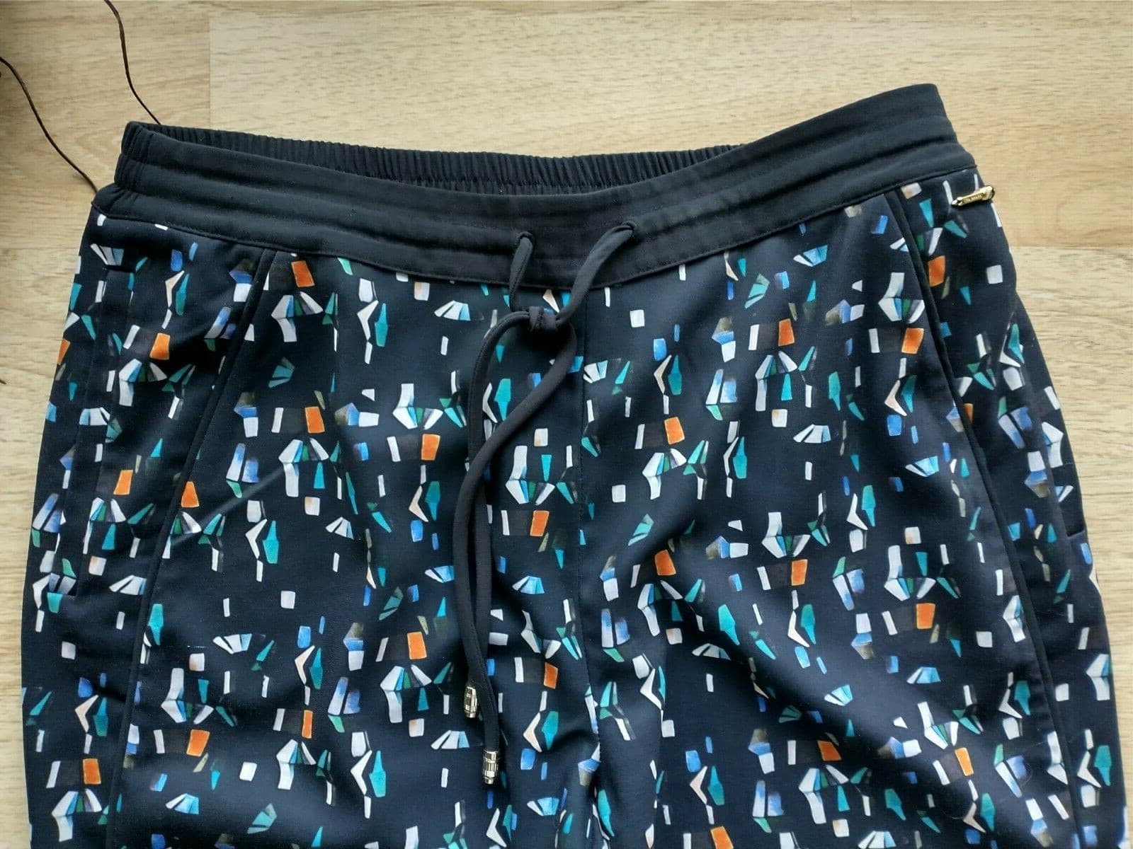 Ted Baker Esrig Print Jogger Pants Drawstring Multicolor Women Waist 30 in. - Thumbnail 6