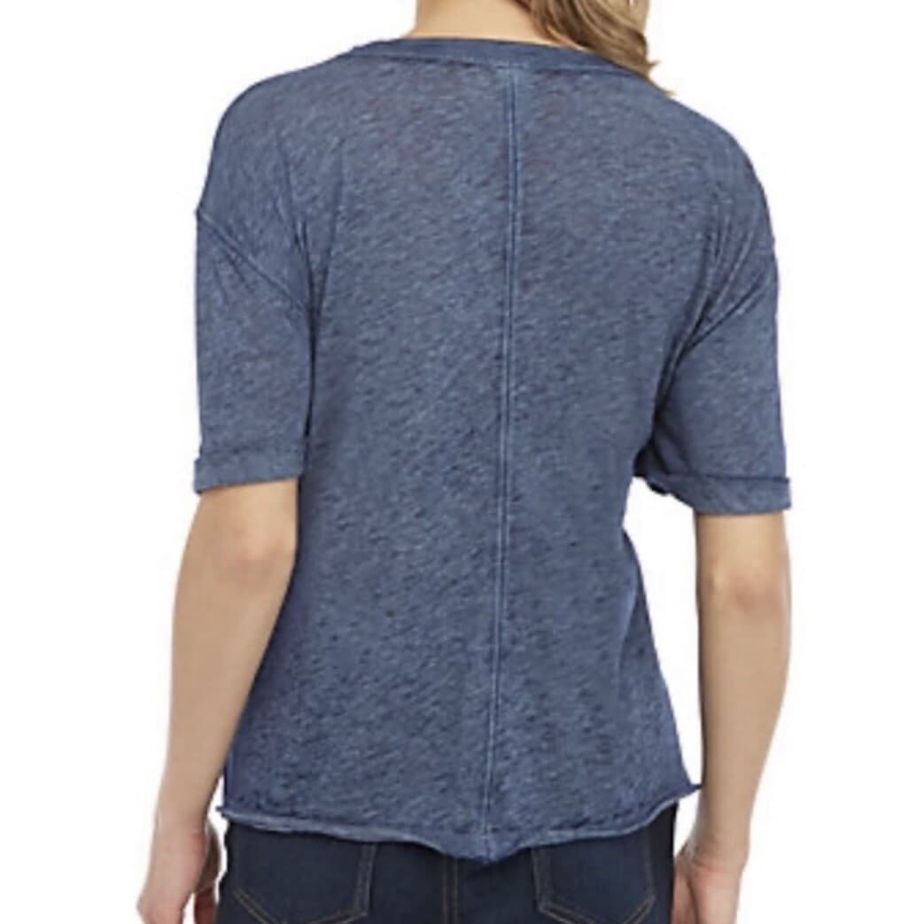 We The Free Cassidy Relaxed-Fit Cuffed Short Sleeve T-Shirt Blue Women's M - Thumbnail 6