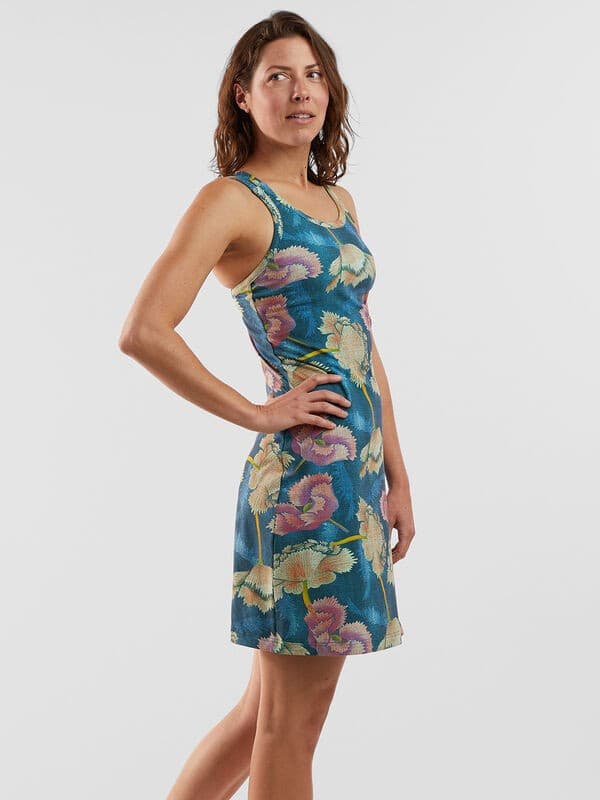 Title Nine Cirque De La Vie Dress Water Lily Built In Bra Zip Pocket Women's S - Thumbnail 3