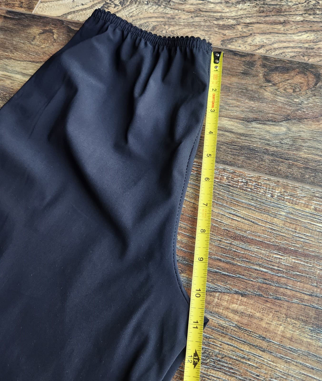 Deca De Vous A Nous France Jersey Lagenlook Cropped Pants Elastic Black Sz.0 - Thumbnail 13