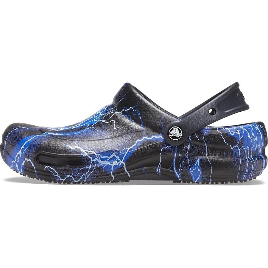 Crocs Bistro Lightning Bolt Comfort Clogs Slip Resistant Heel Strap Unisex M5 W7 - Thumbnail 5