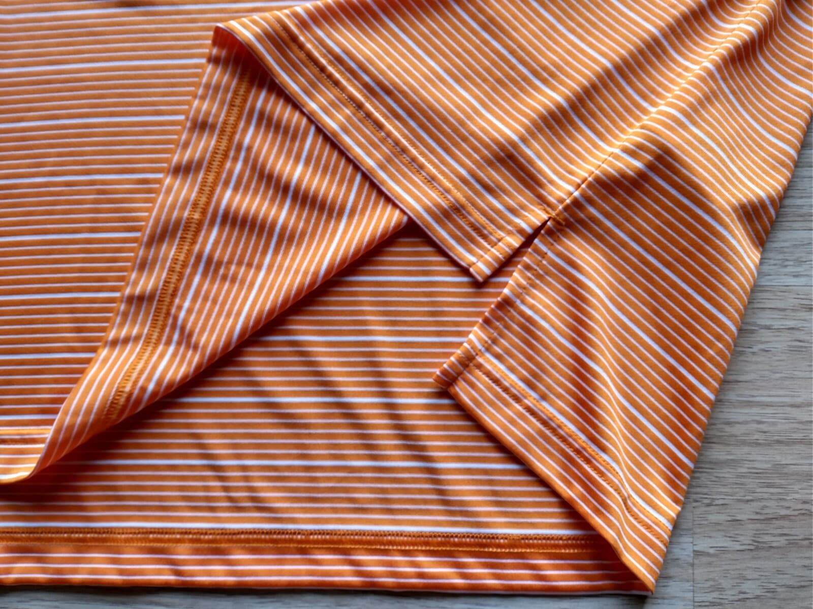 Adidas Climalite 2012 Invitational Men Golf Polo Shirt Orange Stripe Sz.2XL - Thumbnail 4