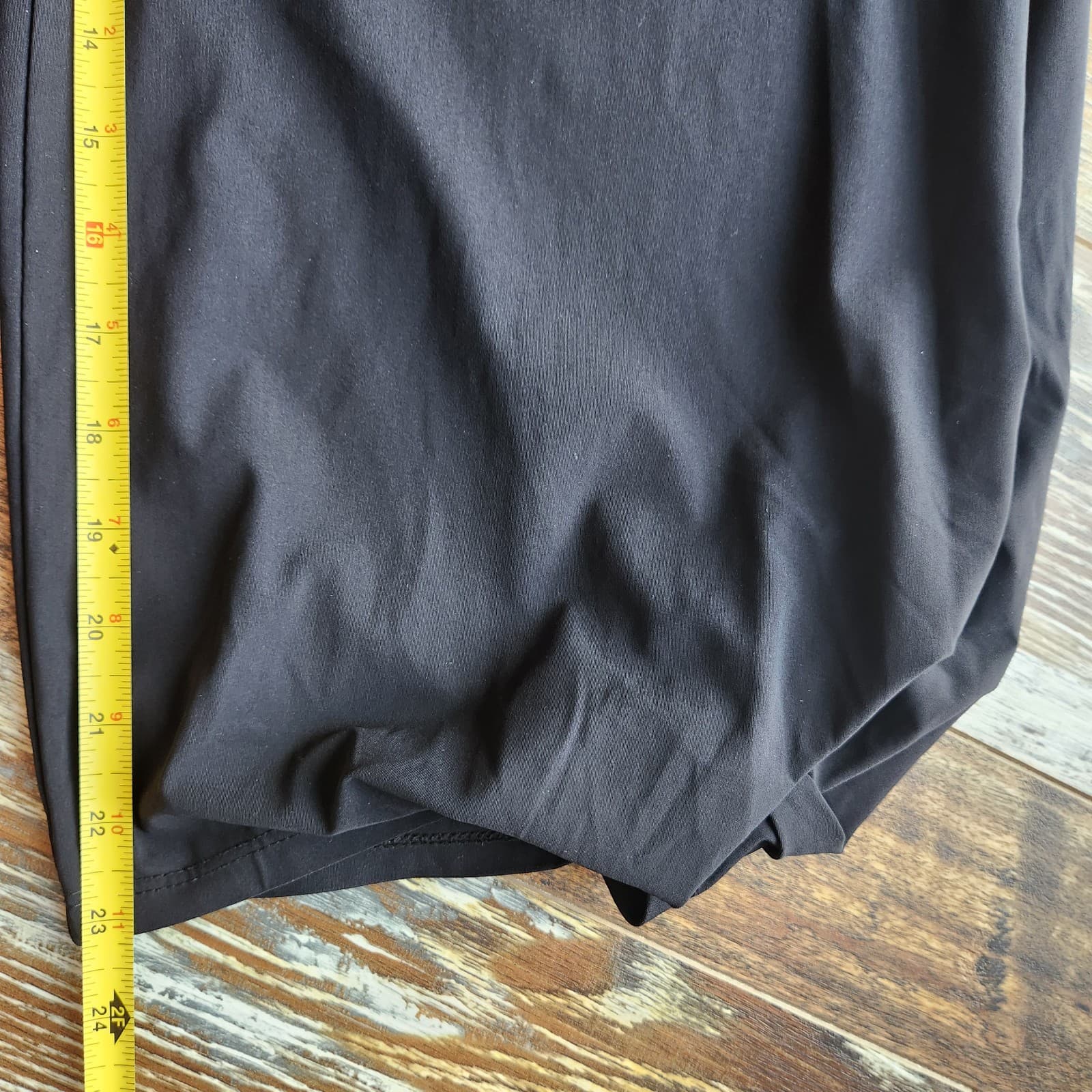 Deca De Vous A Nous France Jersey Lagenlook Cropped Pants Elastic Black Sz.0 - Thumbnail 12