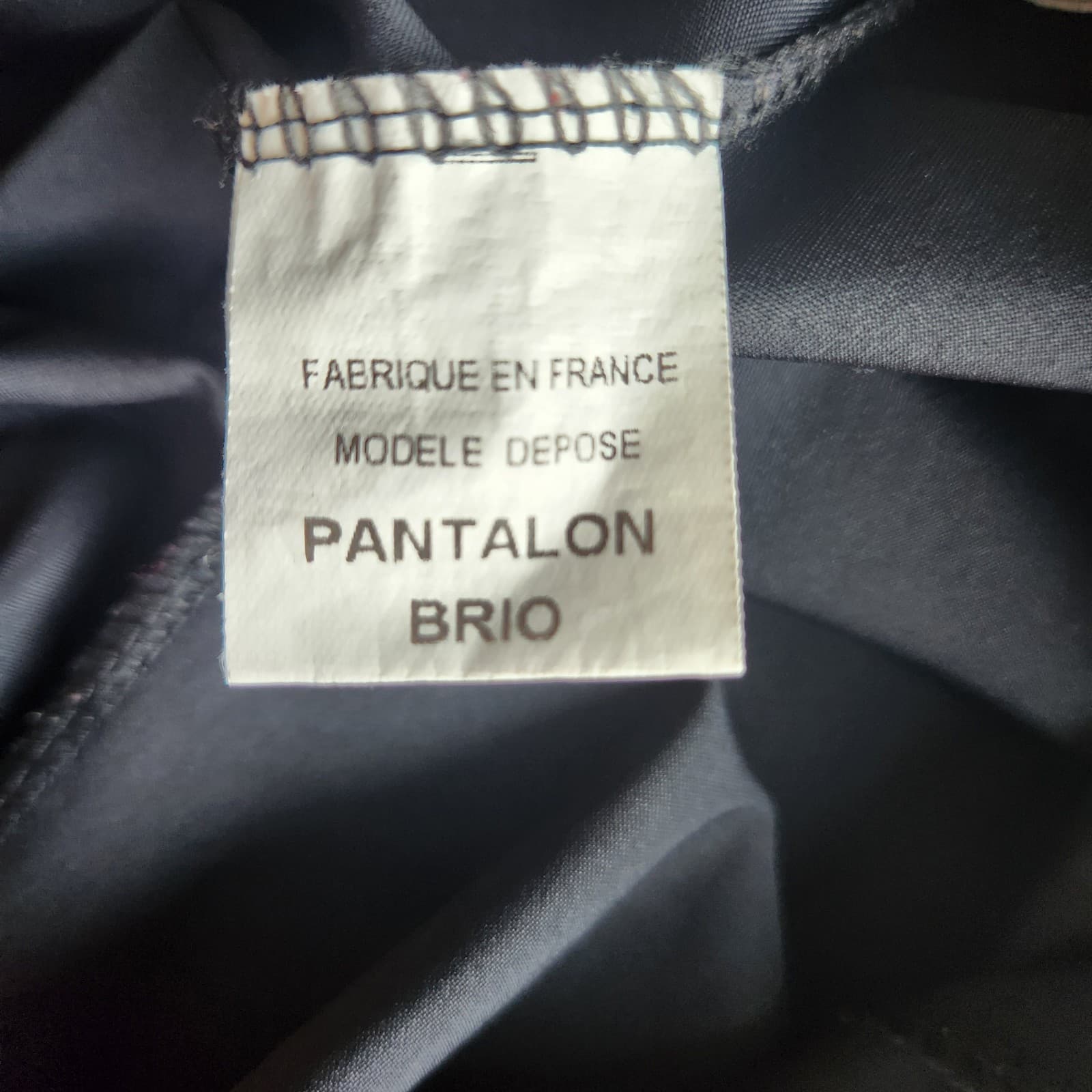 Deca De Vous A Nous France Jersey Lagenlook Cropped Pants Elastic Black Sz.0 - Thumbnail 7
