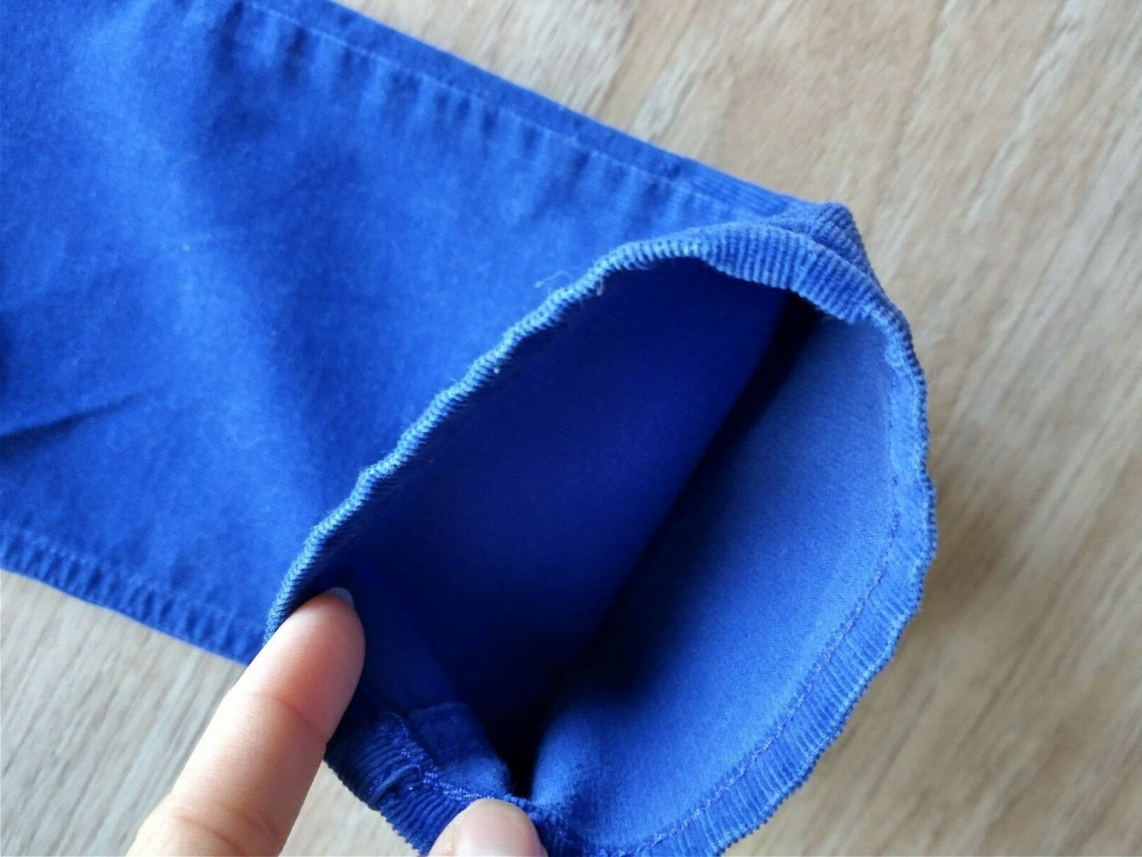Madewell Skinny Skinny Corduroy Pants Zip Pocket Cotton Blend Blue Women 28x32 - Thumbnail 4