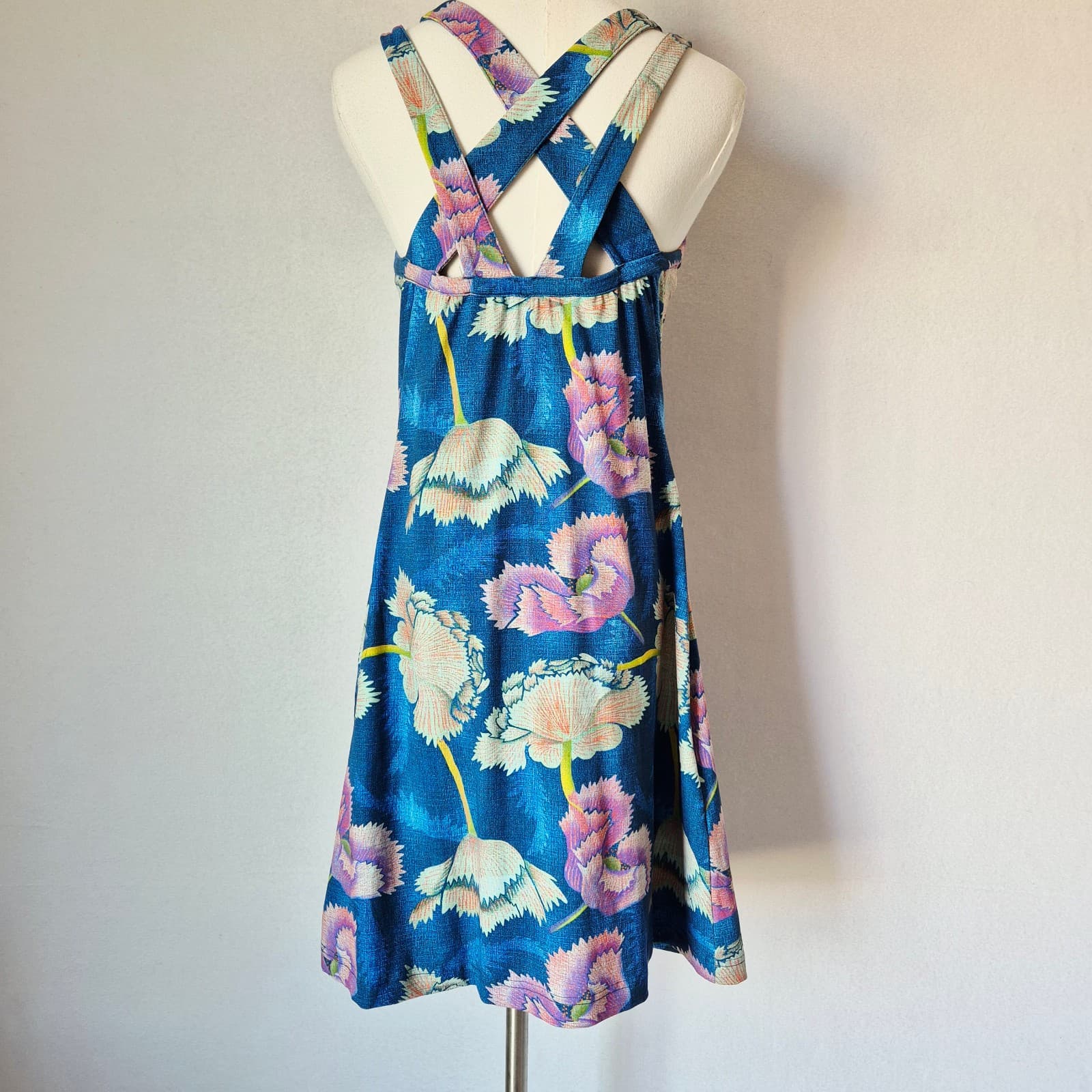 Title Nine Cirque De La Vie Dress Water Lily Built In Bra Zip Pocket Women's S - Thumbnail 7