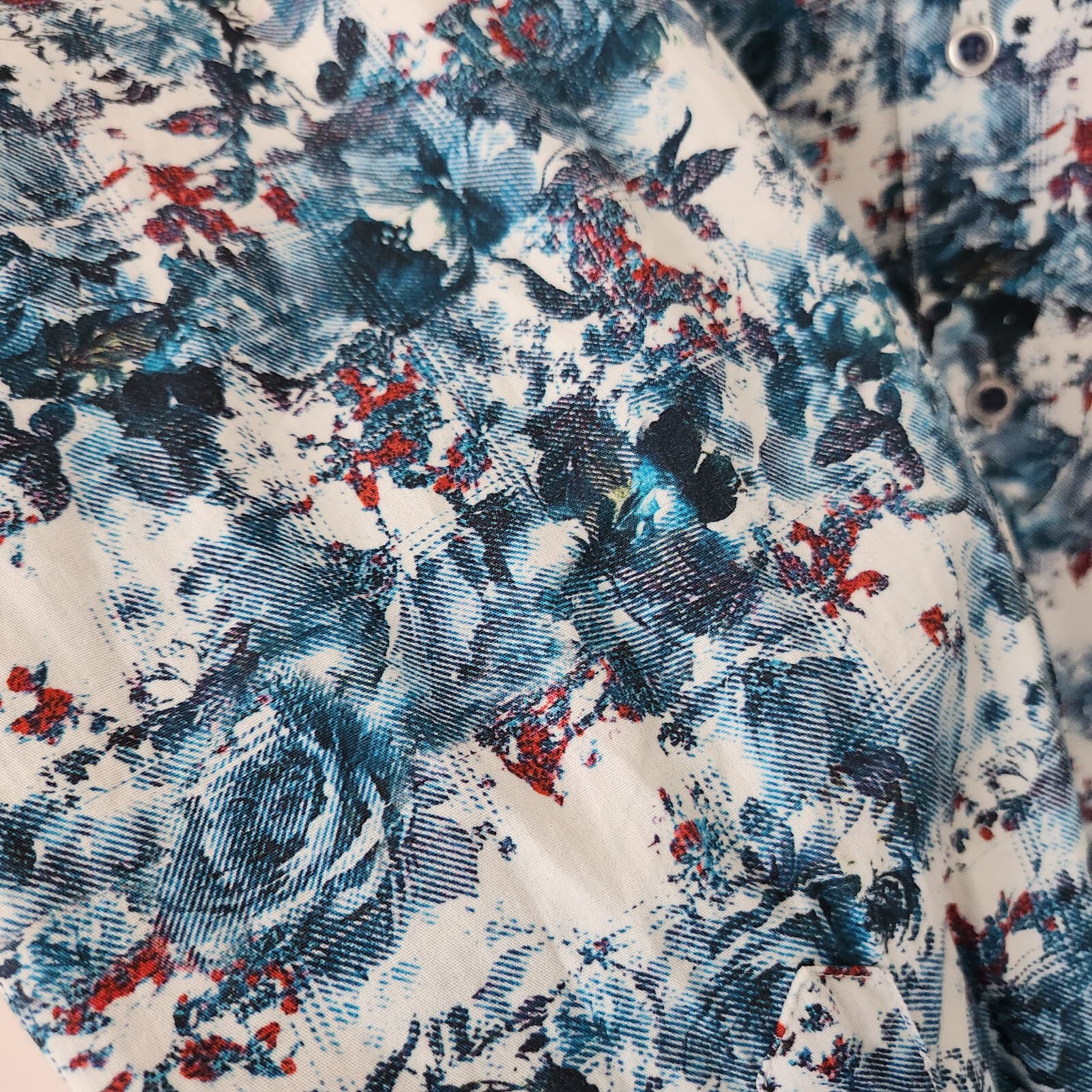 Robert Graham Deltona Floral Button-Up Shirt Long Sleeve Cotton Multicolor Men L - Thumbnail 4