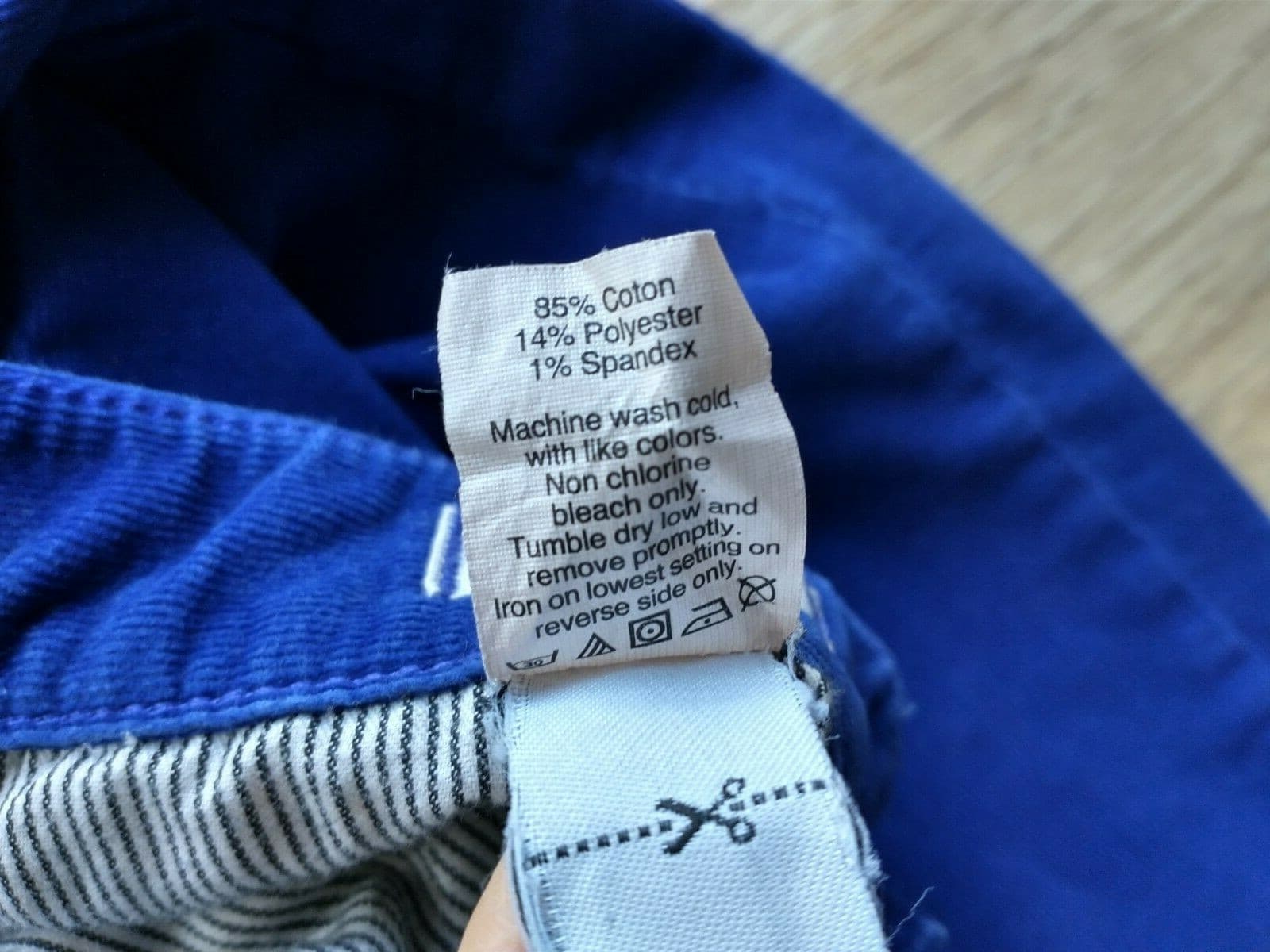 Madewell Skinny Skinny Corduroy Pants Zip Pocket Cotton Blend Blue Women 28x32 - Thumbnail 9