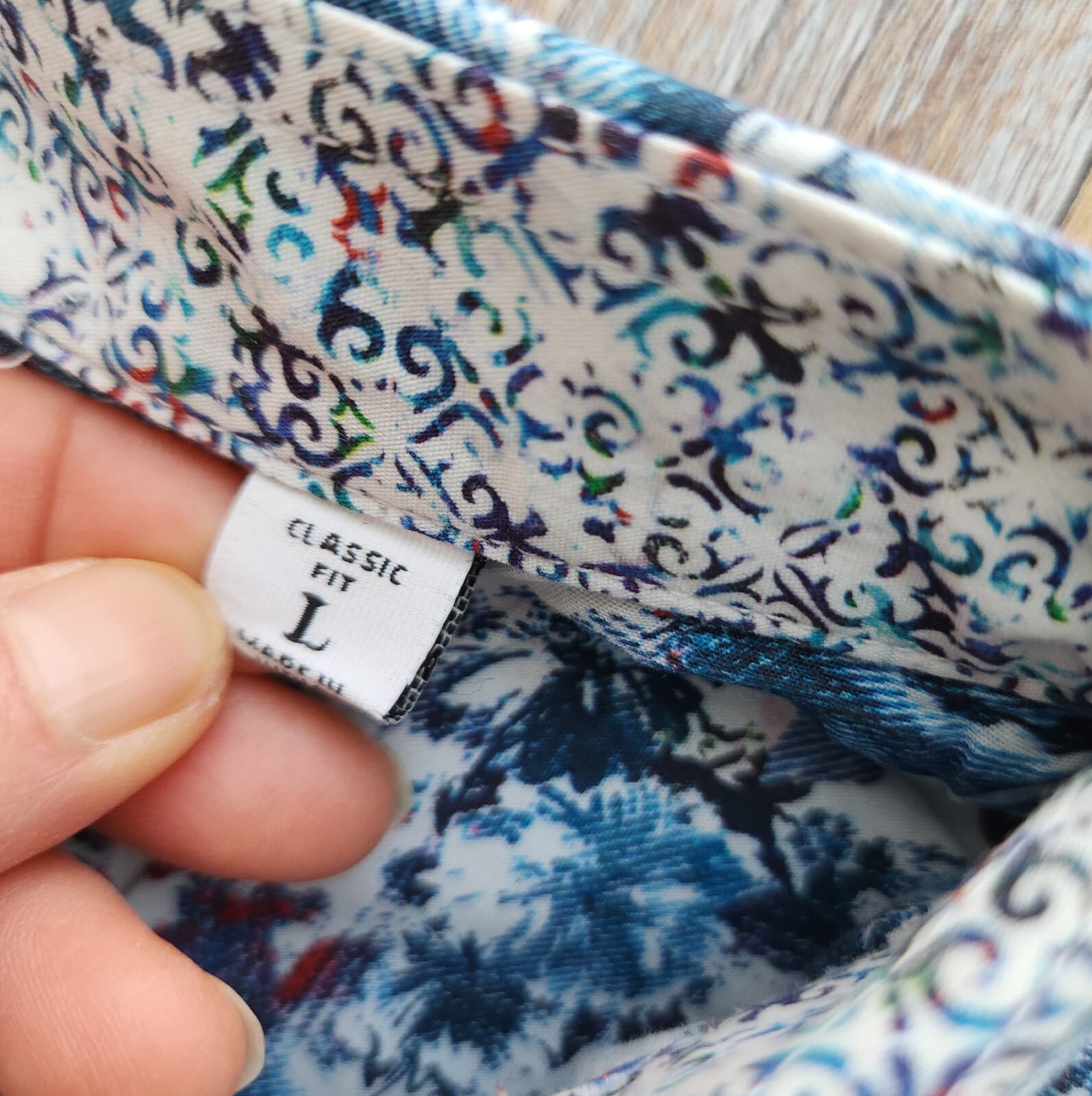 Robert Graham Deltona Floral Button-Up Shirt Long Sleeve Cotton Multicolor Men L - Thumbnail 8