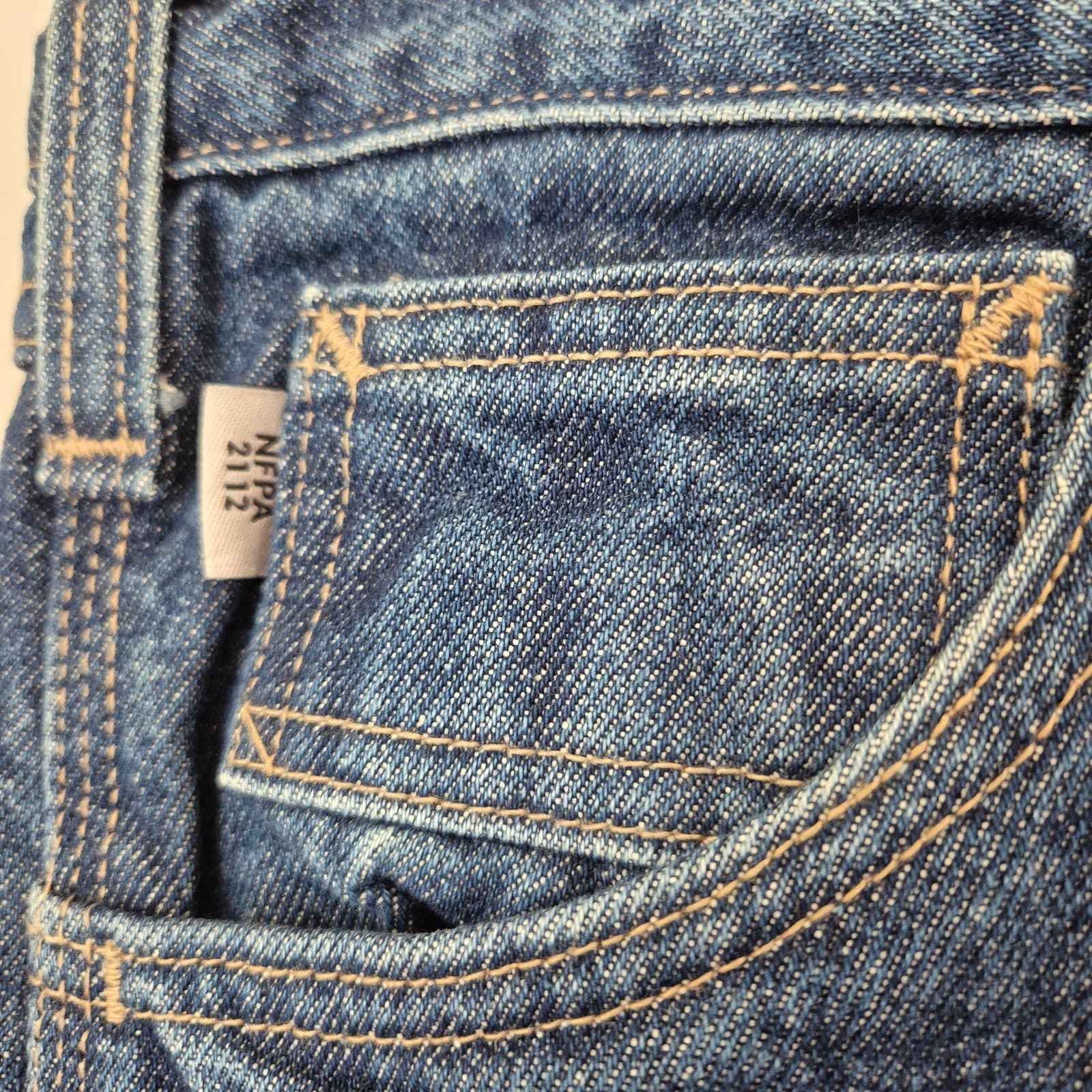 NWT Carhartt NFPA70E/2112 Utility Double-Front Jean Relaxed Fit Blue Men's 34x34 - Thumbnail 4