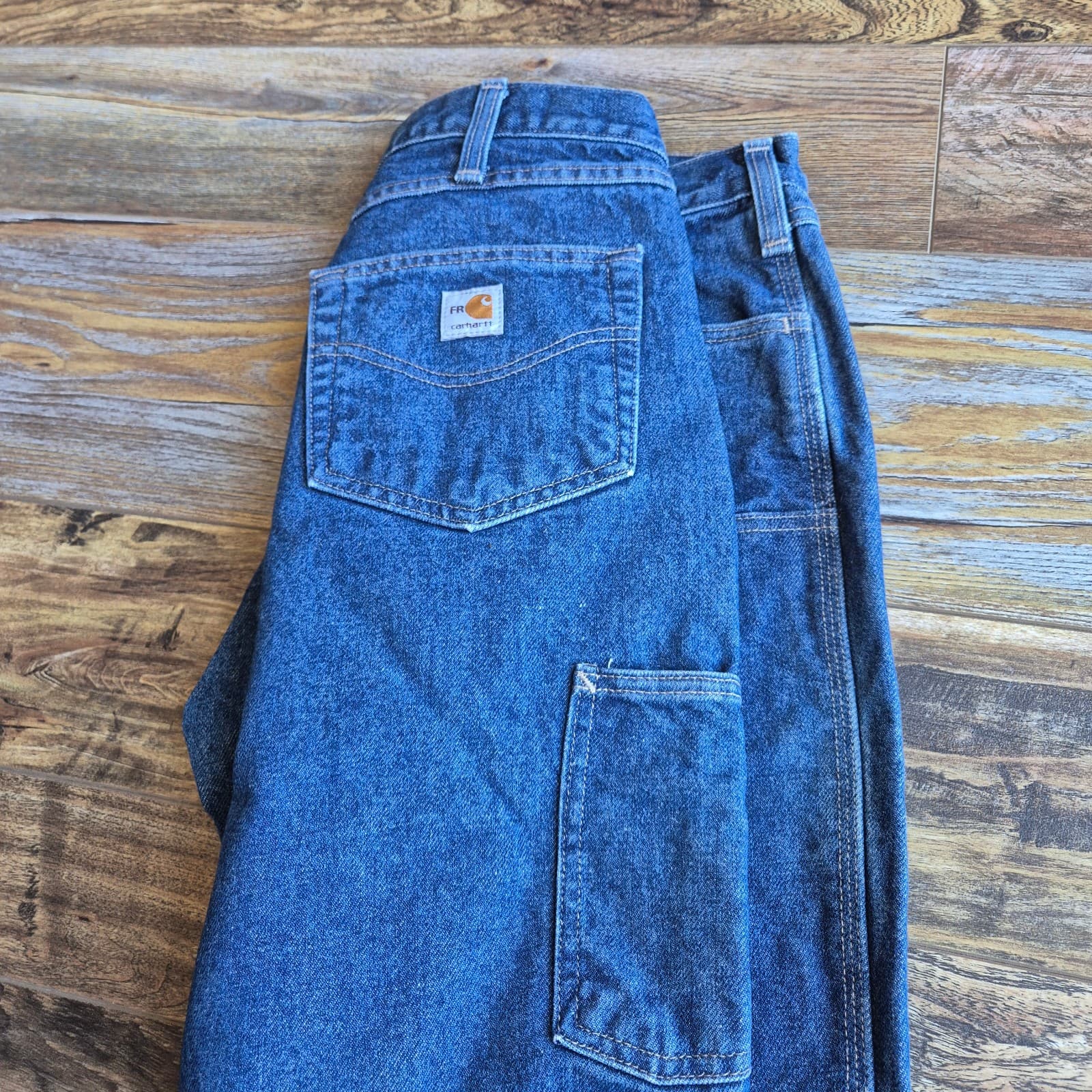NWT Carhartt NFPA70E/2112 Utility Double-Front Jean Relaxed Fit Blue Men's 34x34 - Thumbnail 7