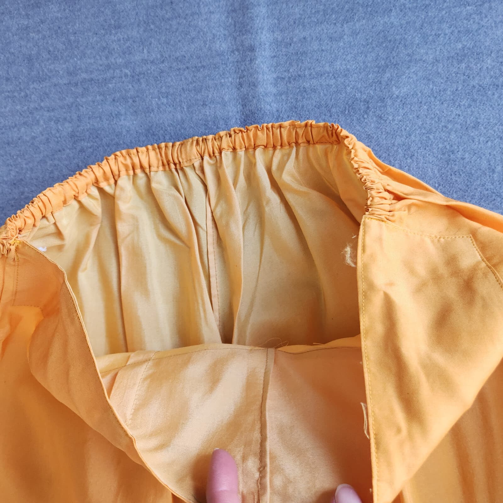 Japanese 100% Silk 2 Piece Kimono Robe + Pant Belt Yellow One Size Made in Japan - Thumbnail 11