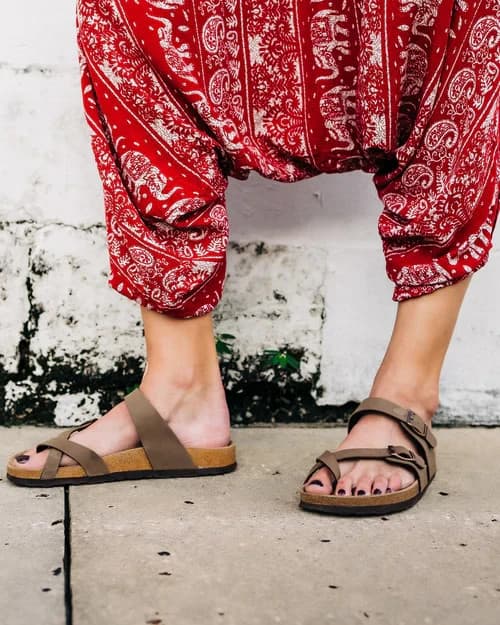 Buddha Pants O.G. Elephant Paisley Harem Pant Elastic Waist Cotton Unisex S - Thumbnail 6