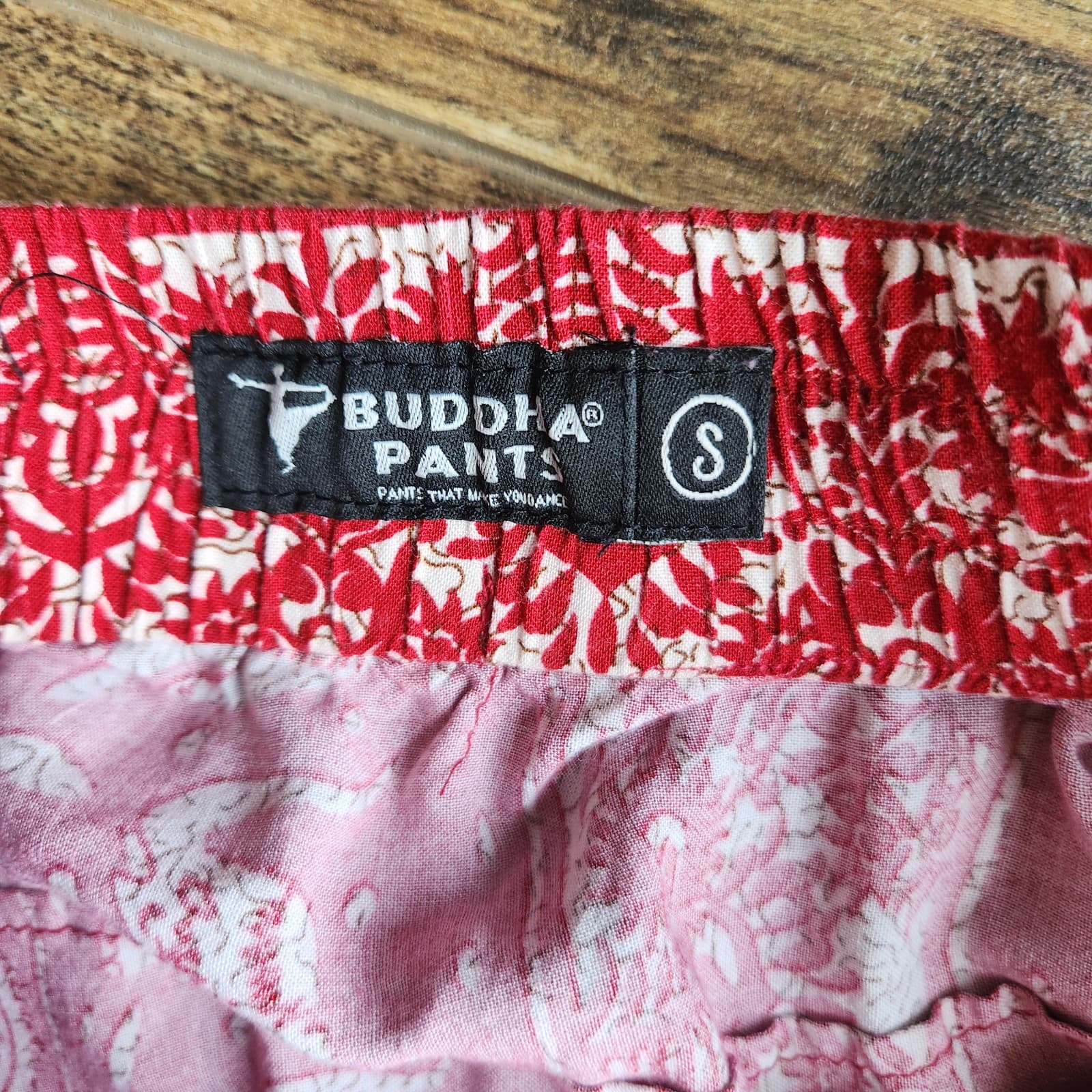 Buddha Pants O.G. Elephant Paisley Harem Pant Elastic Waist Cotton Unisex S - Thumbnail 14