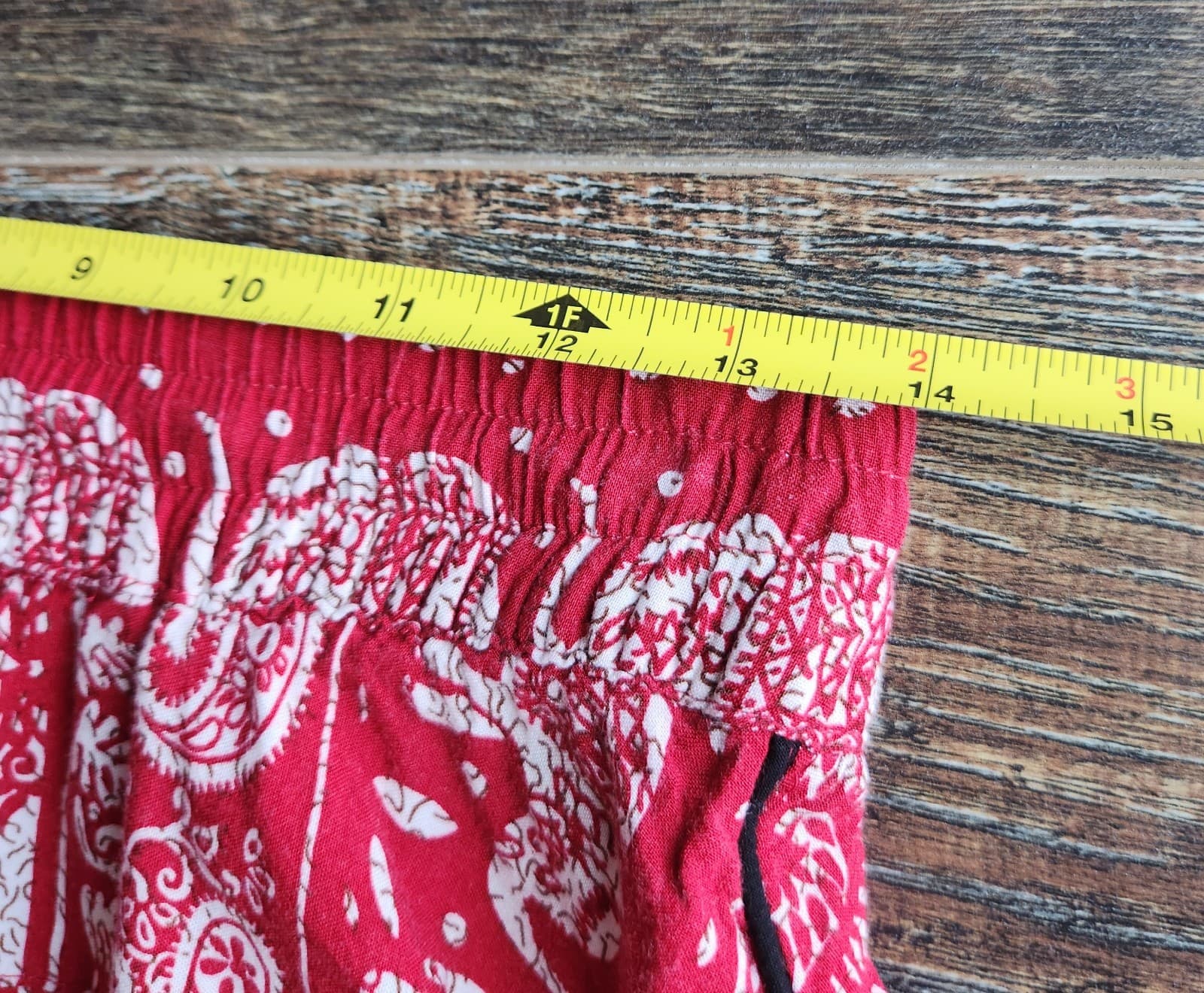 Buddha Pants O.G. Elephant Paisley Harem Pant Elastic Waist Cotton Unisex S - Thumbnail 15