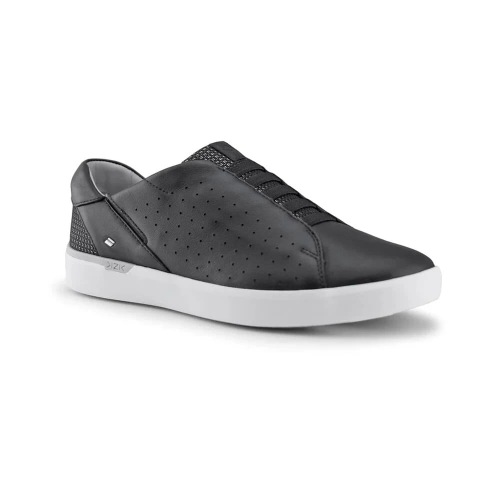 KIZIK Miami Black Leather Hand Free Comfort Slip-On Shoe Laceless Women's US8.5W - Thumbnail 2