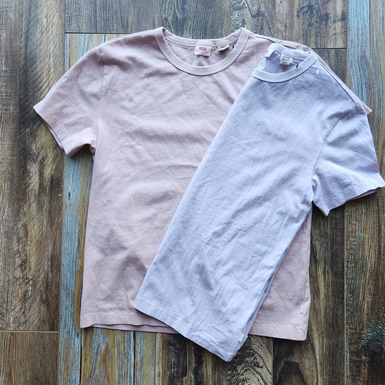 NWoT Levi's Set Of 2 Crew-Neck T-Shirt Short Sleeve Pale Purple/Mauve Women's S - Thumbnail 6