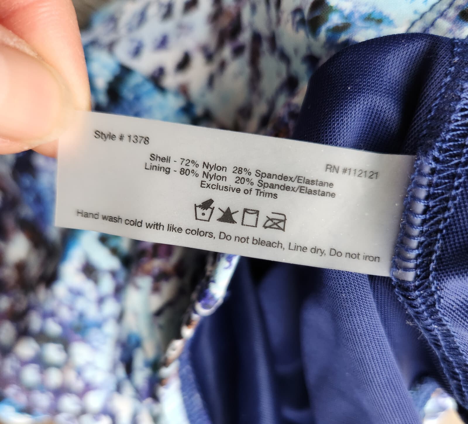 NWoT Spanx $188 Blue Python Nile Bra-llelujah Underwire One Piece Swimsuit 6B/C - Thumbnail 10