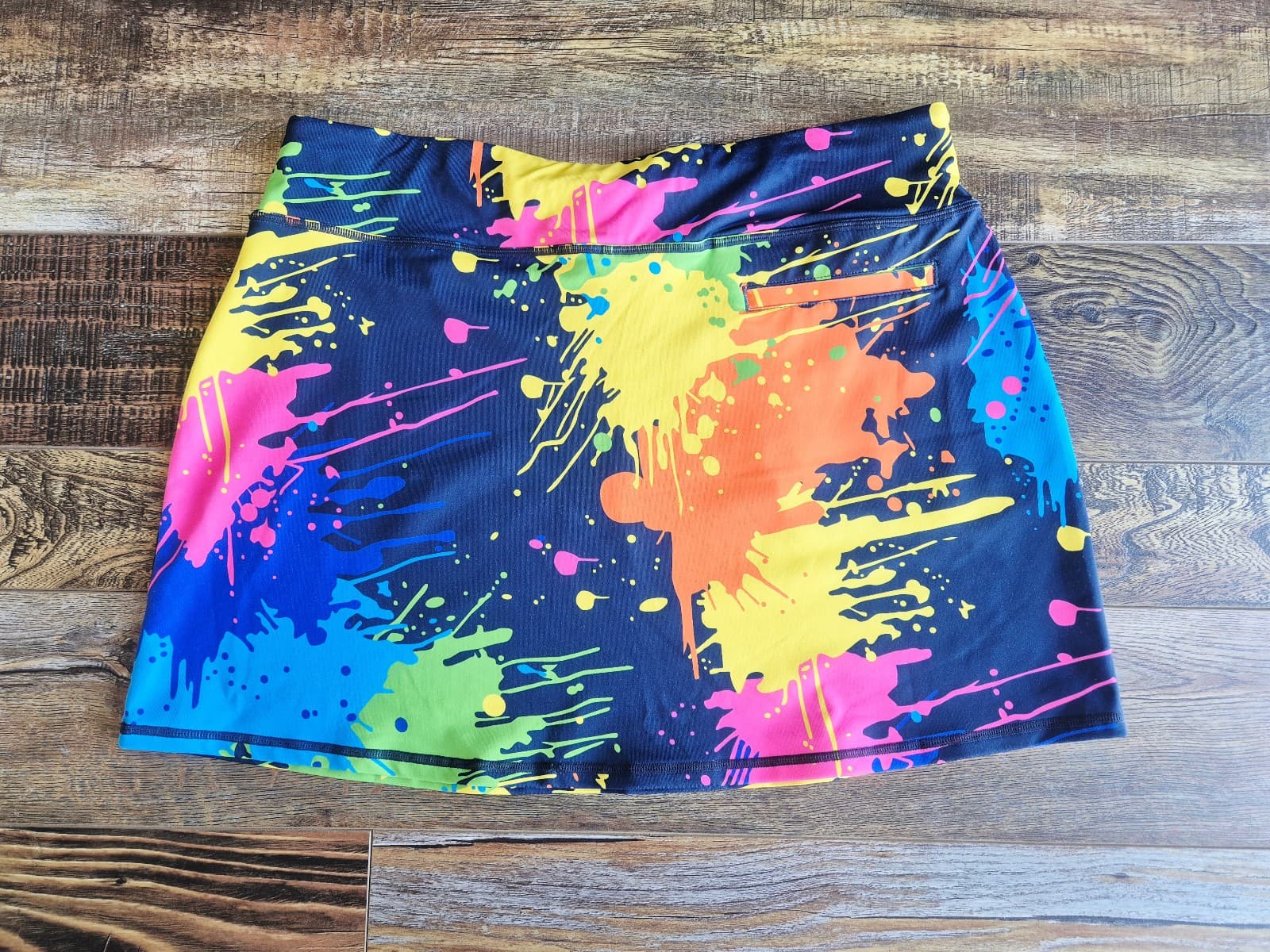 Loudmouth Golf Blasterpiece Mini Skirt Pull-On Multi Paint Splatter Women's L - Thumbnail 5