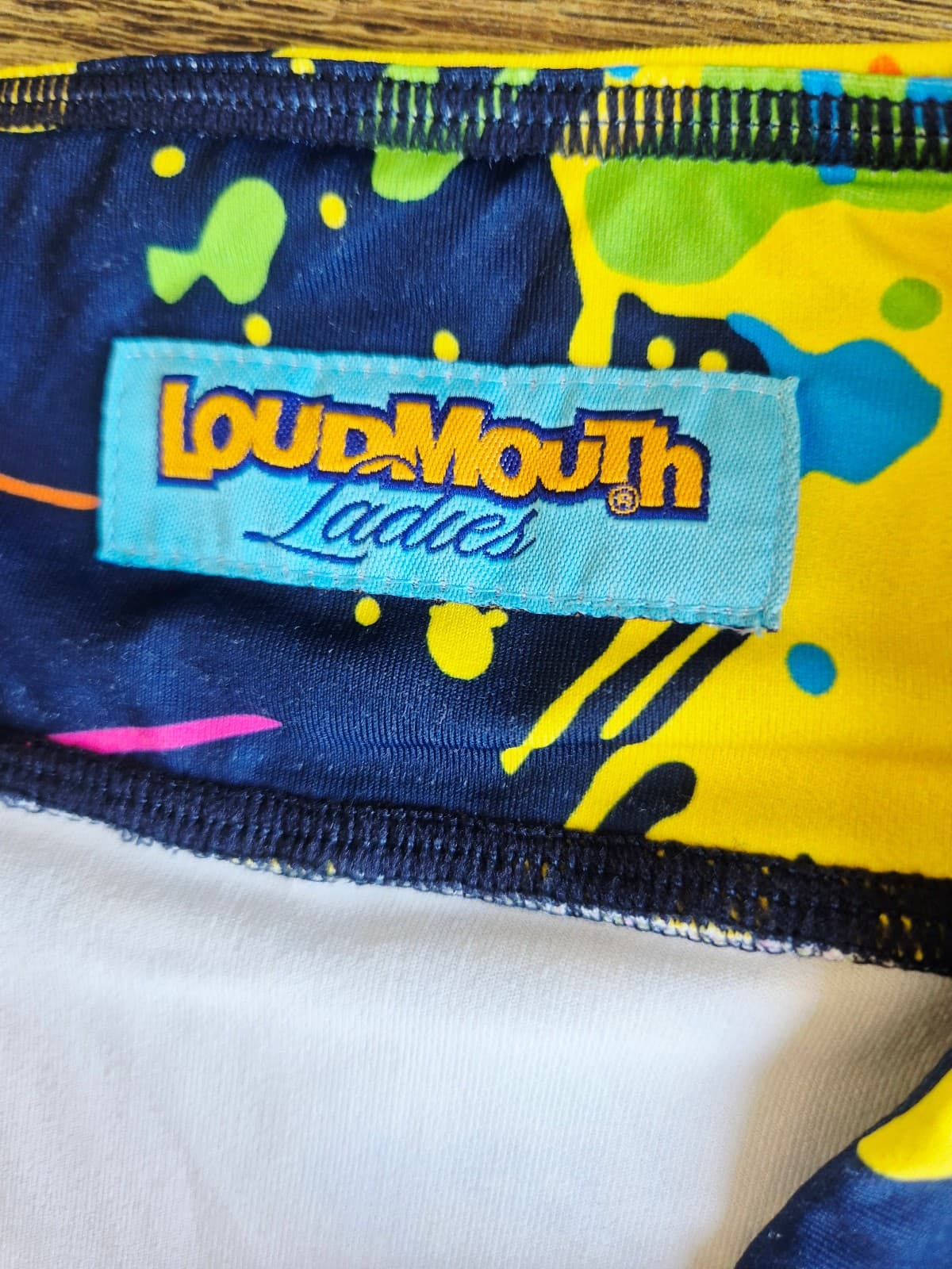 Loudmouth Golf Blasterpiece Mini Skirt Pull-On Multi Paint Splatter Women's L - Thumbnail 8