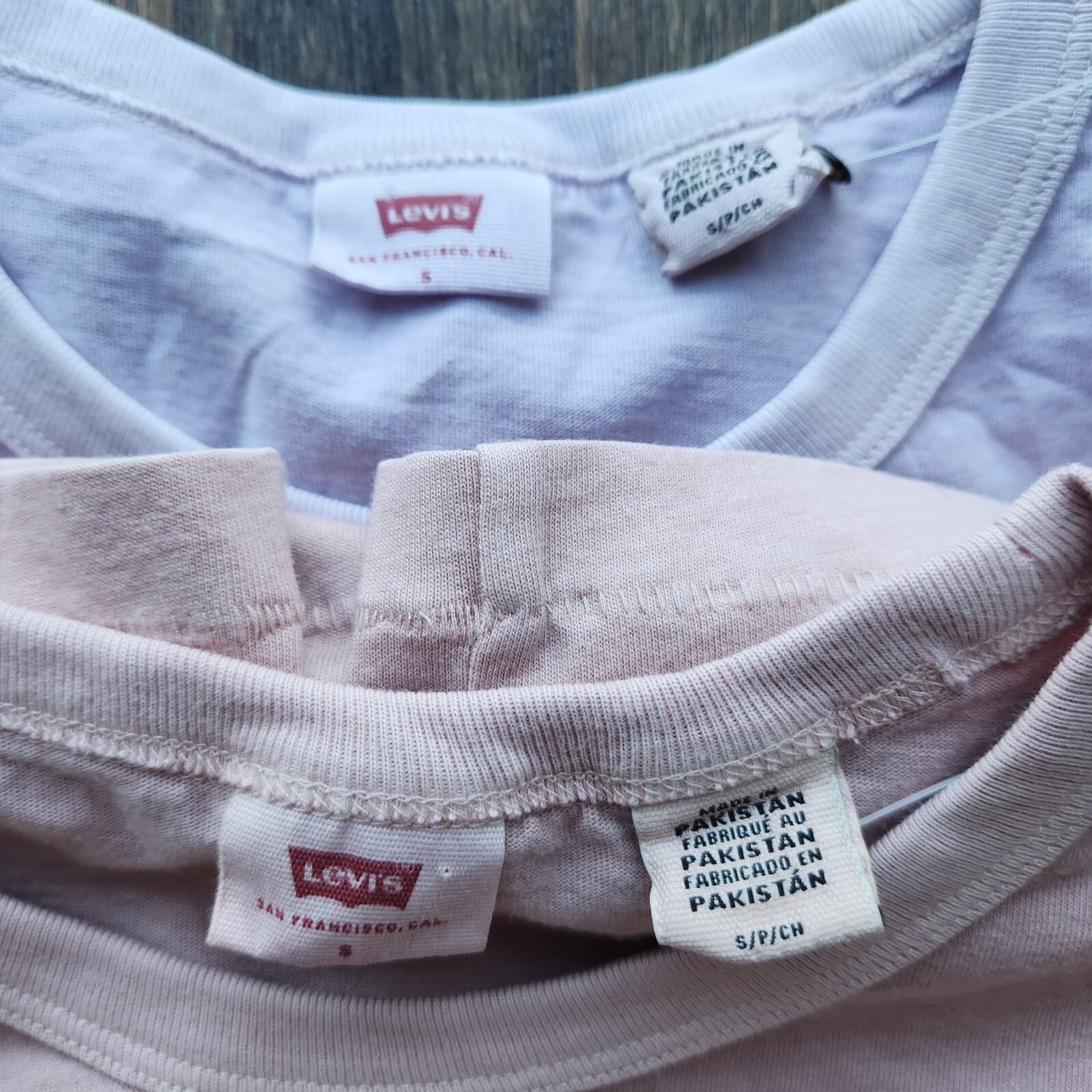 NWoT Levi's Set Of 2 Crew-Neck T-Shirt Short Sleeve Pale Purple/Mauve Women's S - Thumbnail 10