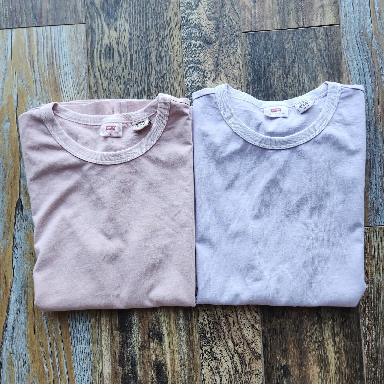 NWoT Levi's Set Of 2 Crew-Neck T-Shirt Short Sleeve Pale Purple/Mauve Women's S - Thumbnail 7