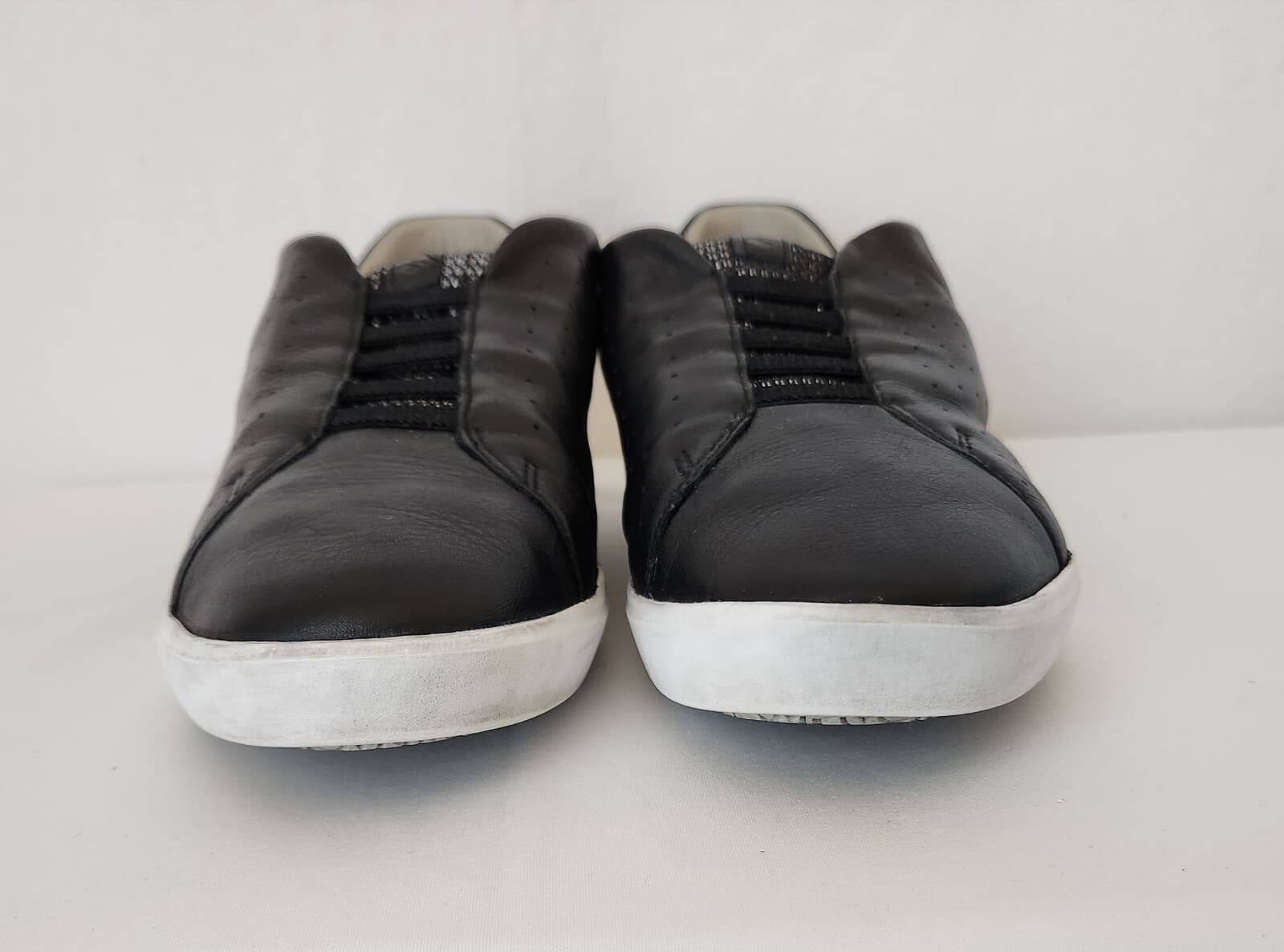 KIZIK Miami Black Leather Hand Free Comfort Slip-On Shoe Laceless Women's US8.5W - Thumbnail 7