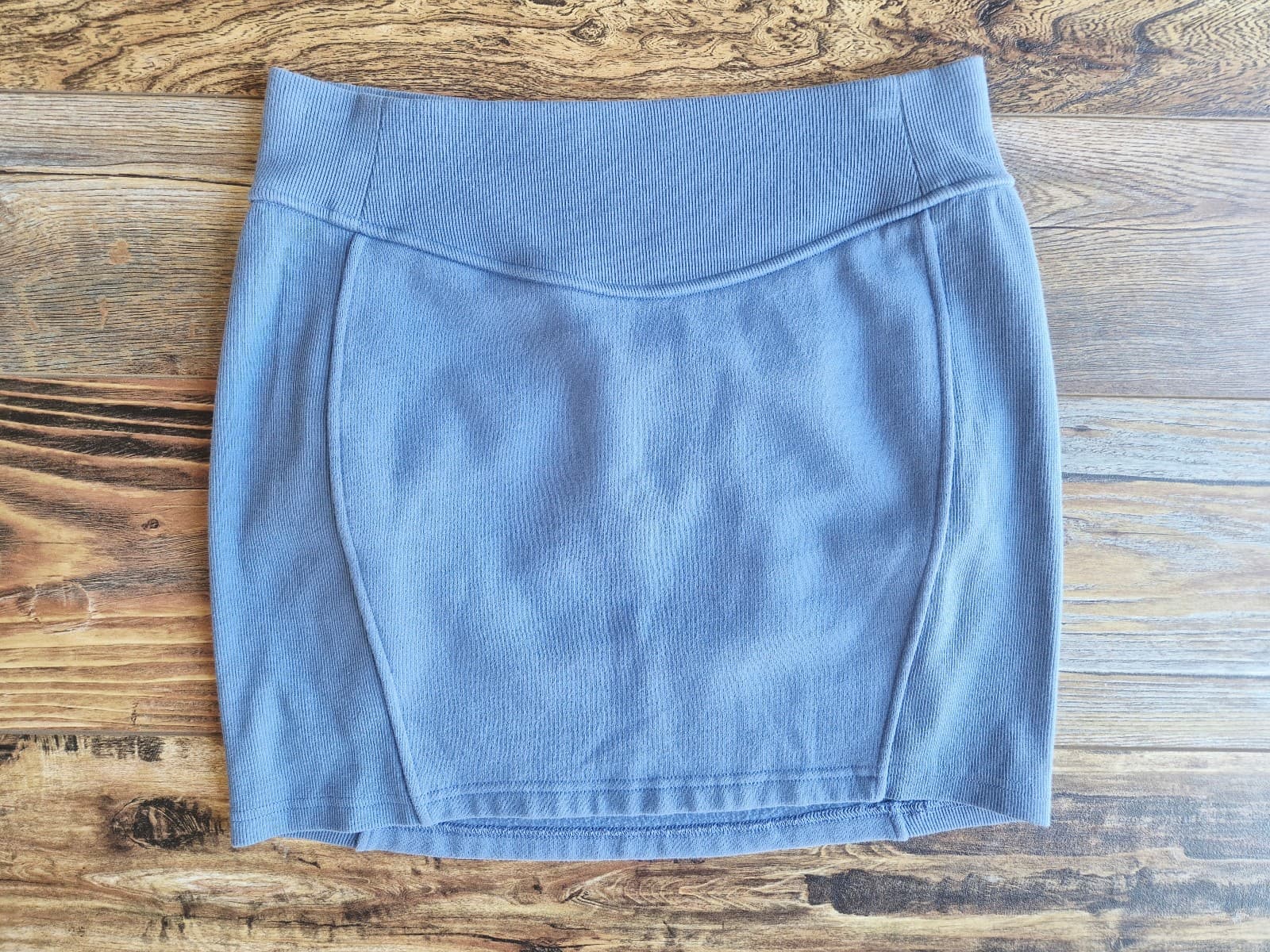 Lululemon Scuba High-Rise Mini Skirt Pull-On Fleece Knit Oasis Blue Women's M - Thumbnail 3