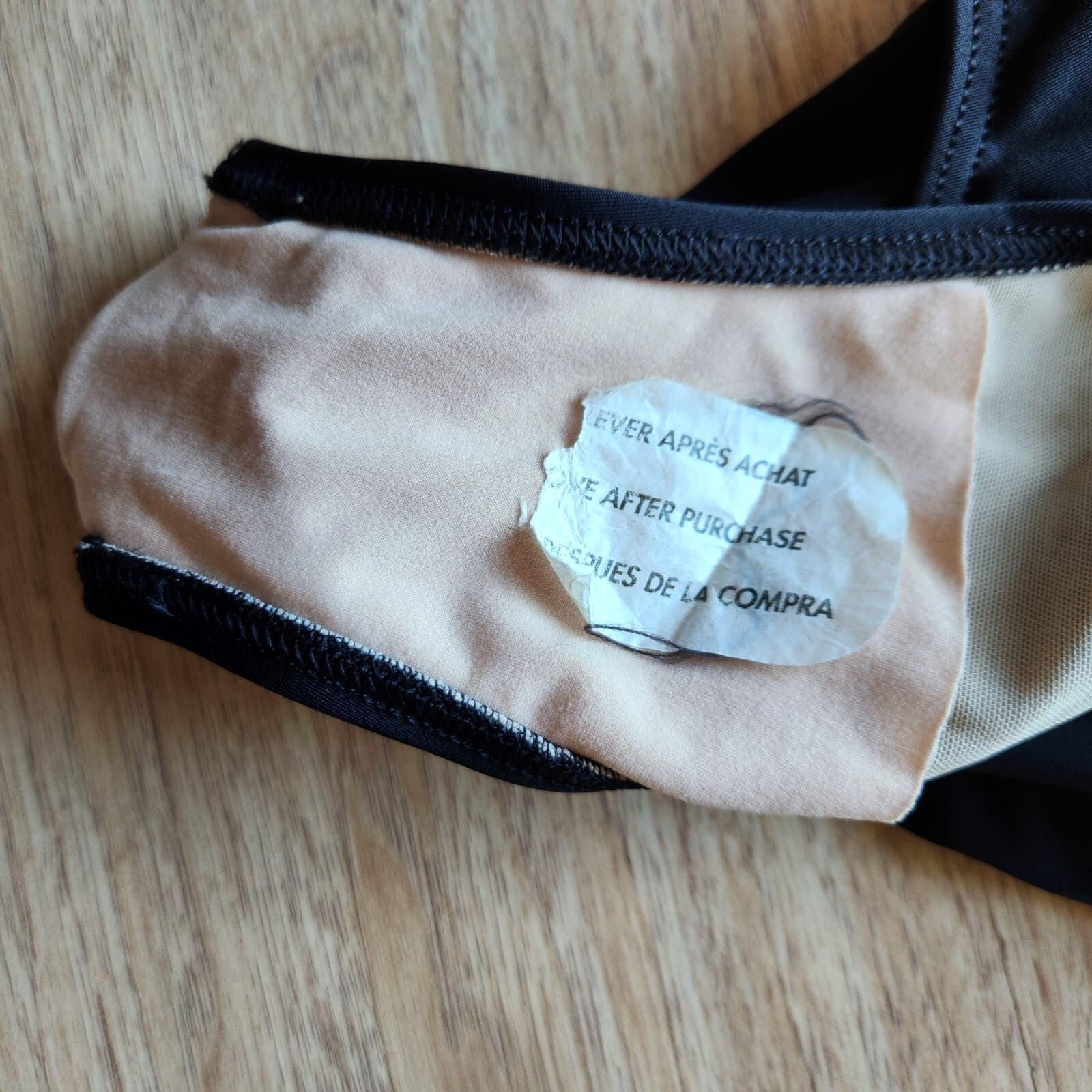 NWOT L.L. Bean Floral One-Piece Swim Dress Bra-Padded Black White Women's 12 - Thumbnail 6